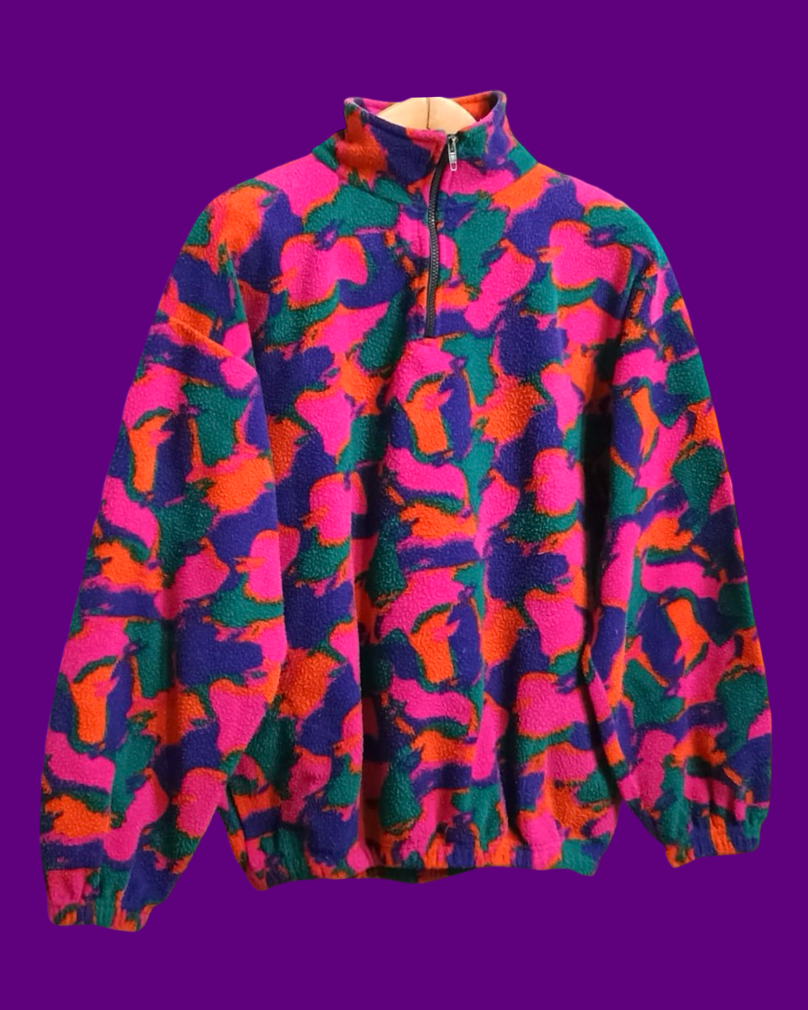 Vintage Multicolor Fantasy 90's Fleece Unisex Size L