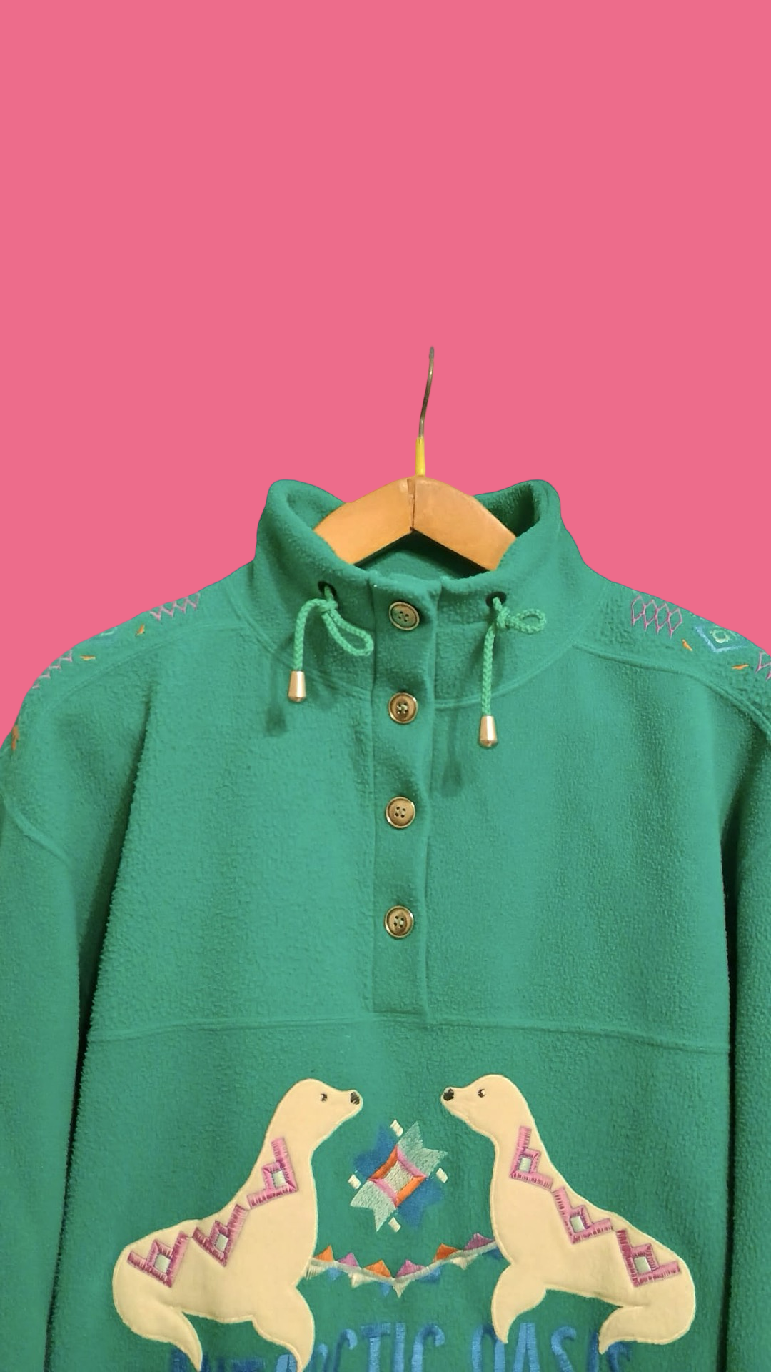 Vintage Multicolor Fantasy 90's Fleece Unisex Size L