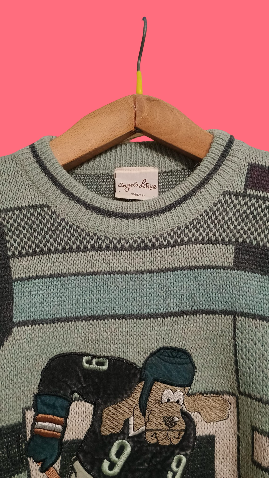 Vintage Multicolor Fantasy 90's Sweater Unisex Size L