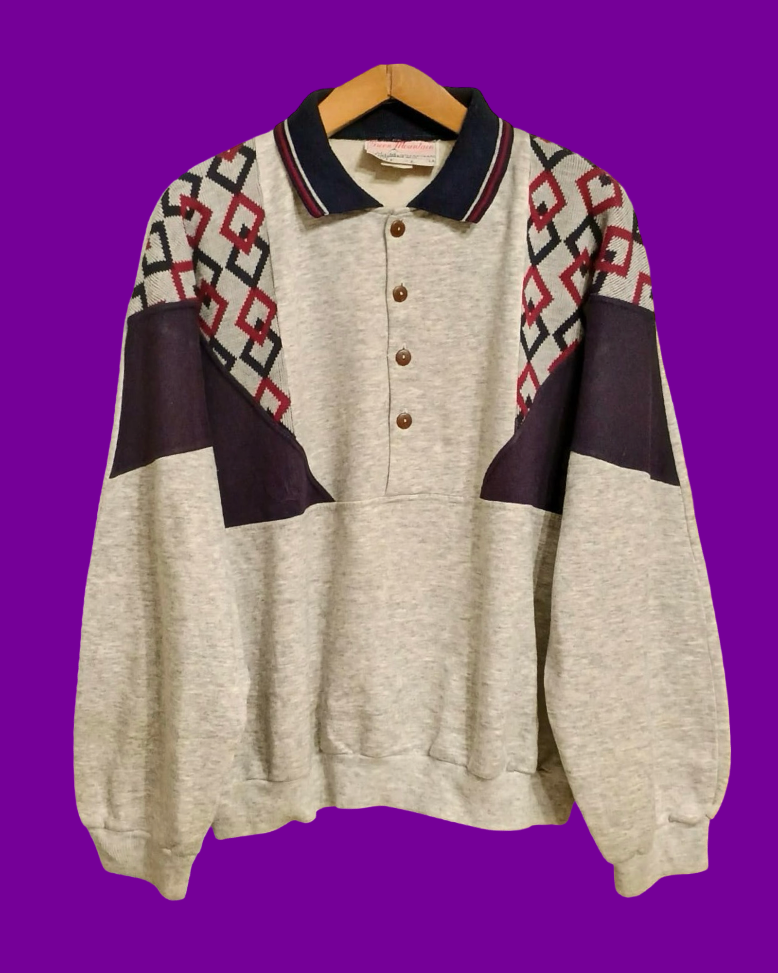 Vintage Multicolor Fantasy 90's Sweatshirt Unisex Size L