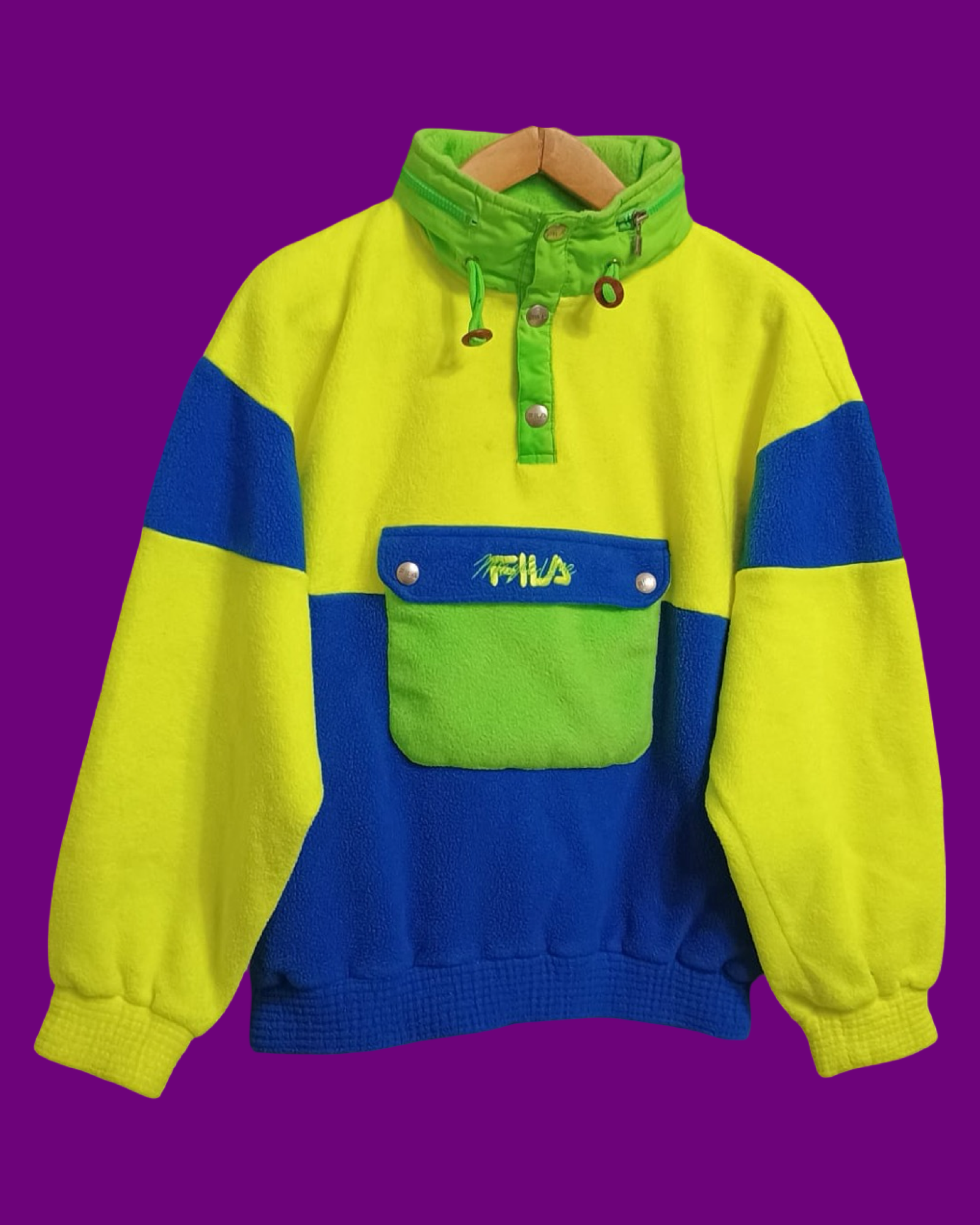 Vintage Multicolor Fantasy 90's Fila Fleece Unisex Size M