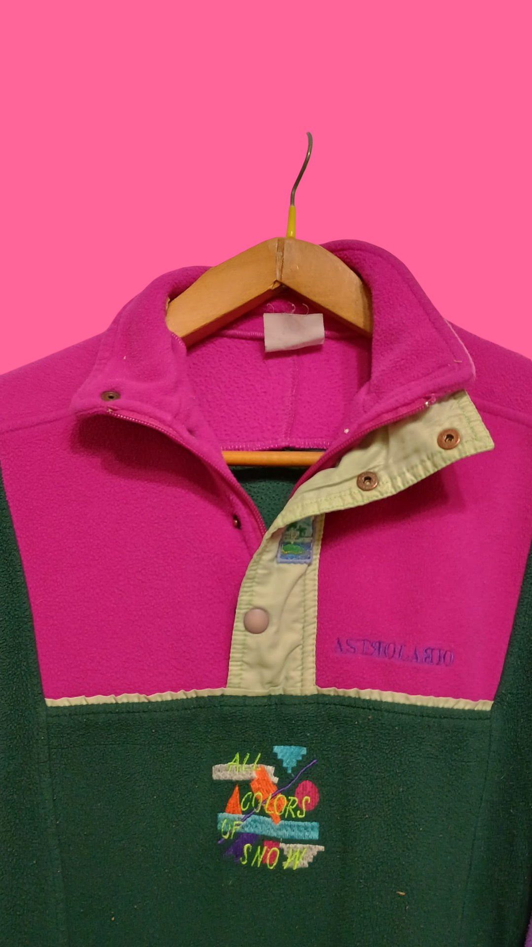 Vintage Multicolor Fantasy 90's Fleece Woman Size S