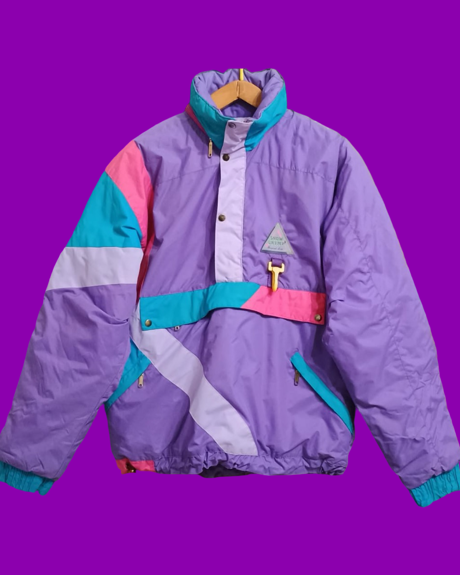 Vintage Multicolor Fantasy 90's Snow Jacket Unisex Size M