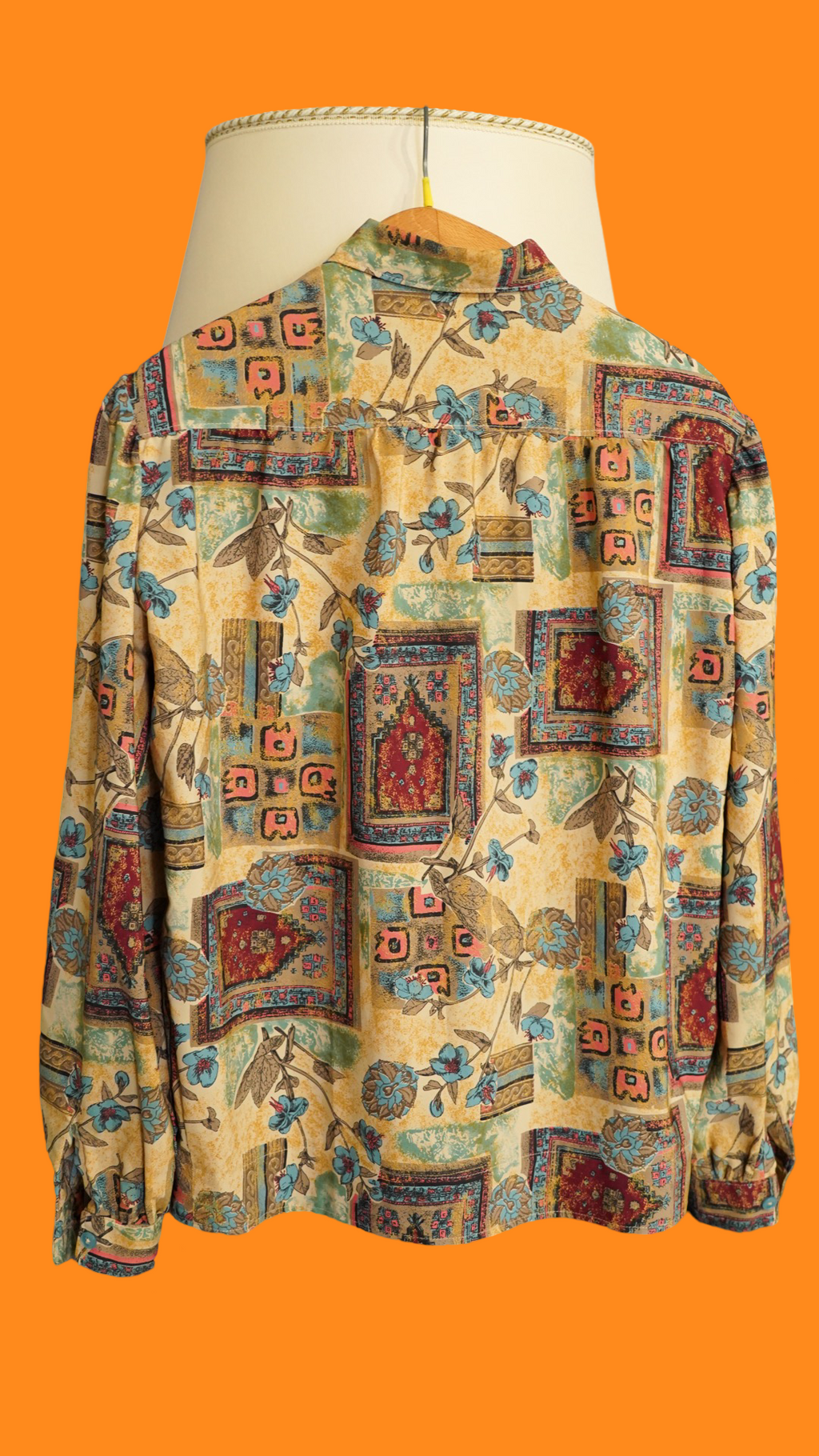 Chemise Fantaisie Multicolore Vintage Femme Taille L