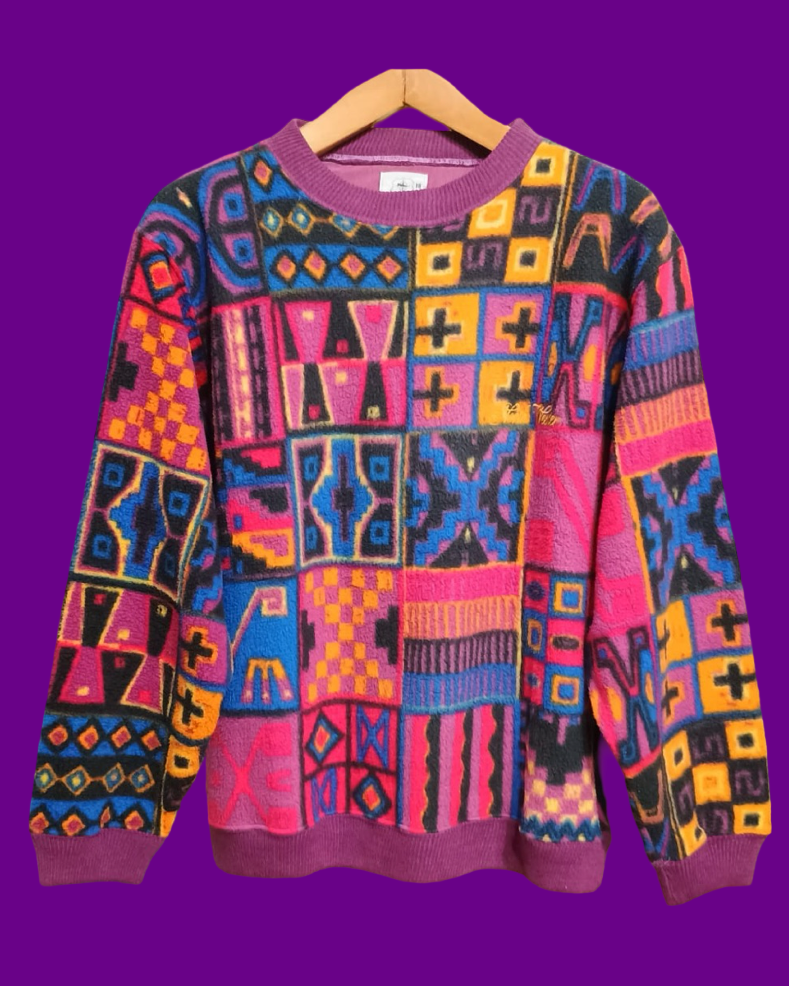 Vintage Multicolor Fantasy 90's Sweatshirt Unisex Size M
