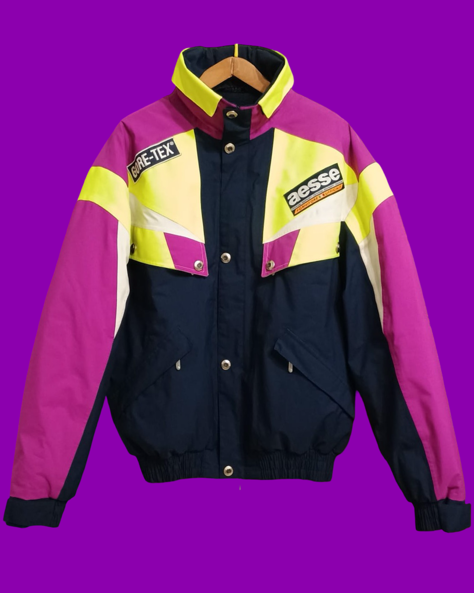 Vintage Multicolor Fantasy 90's Aesse Snow Jacket Unisex Size L