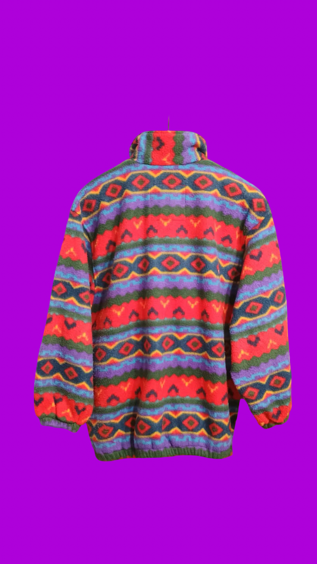 Vintage Multicolor Fantasy 90's Fleece Unisex Size L