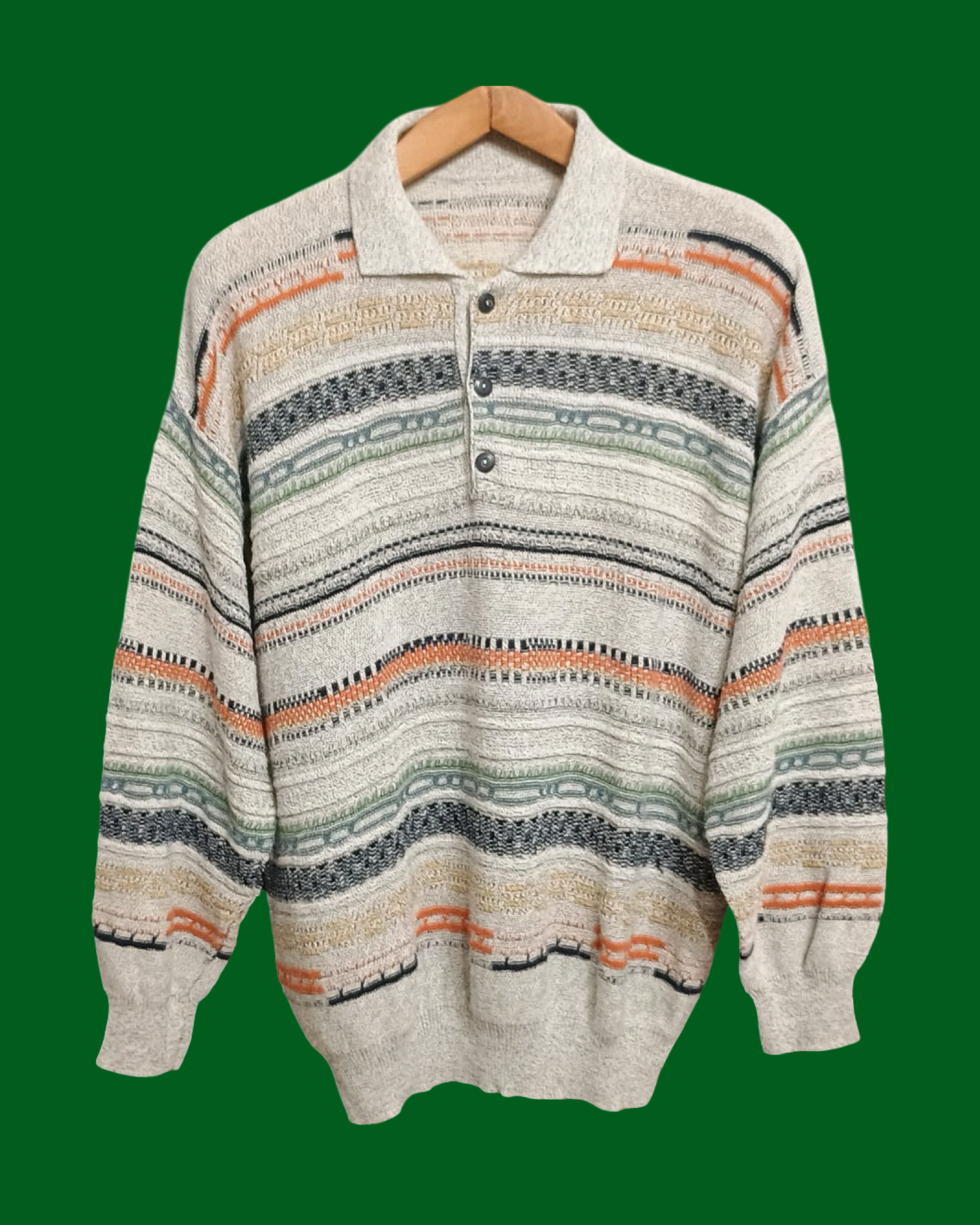 Vintage Multicolor Fantasy 90's Sweater Unisex Size L