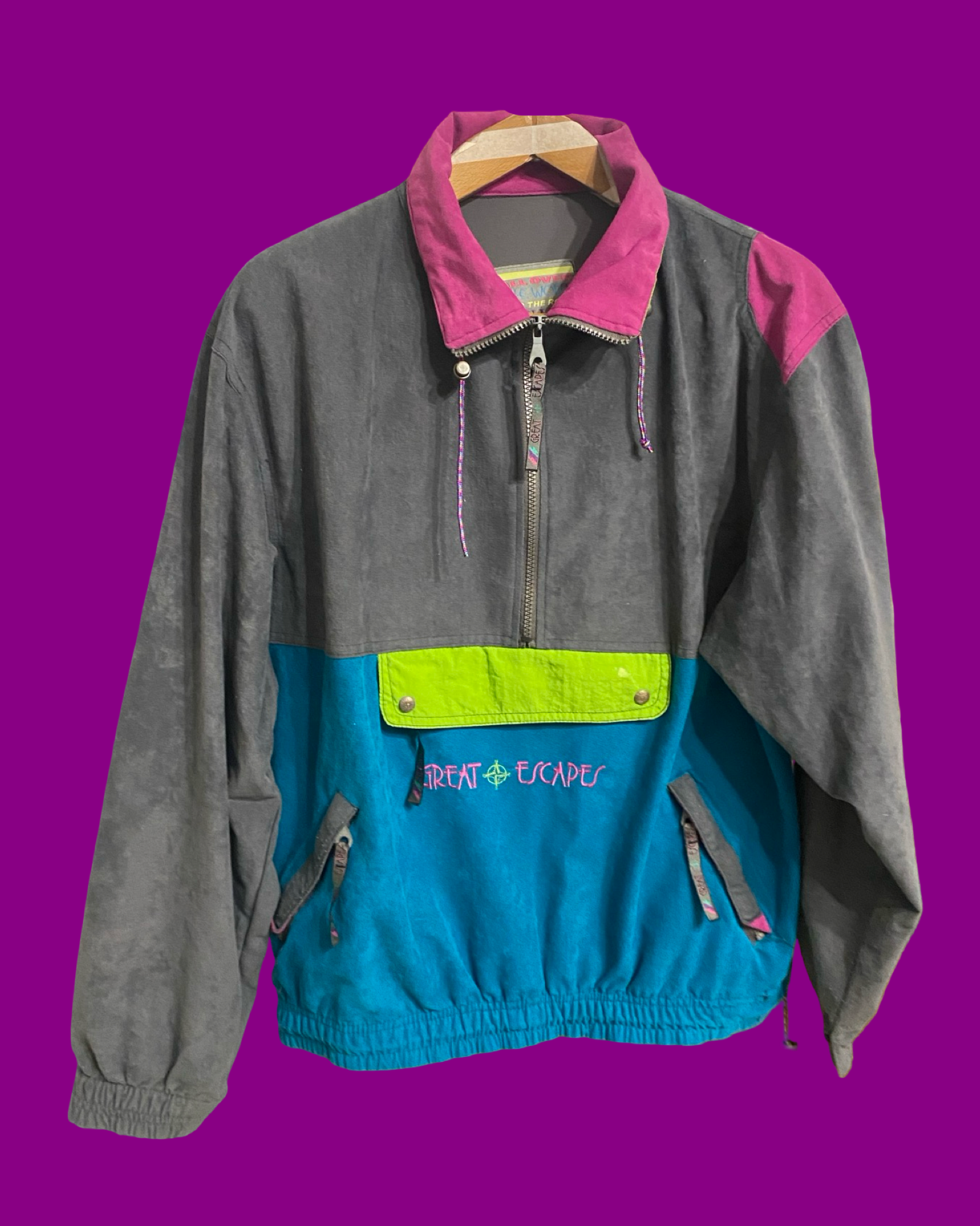 Vintage Multicolor Fantasy 90's Spring Sweatshirt Unisex Size L