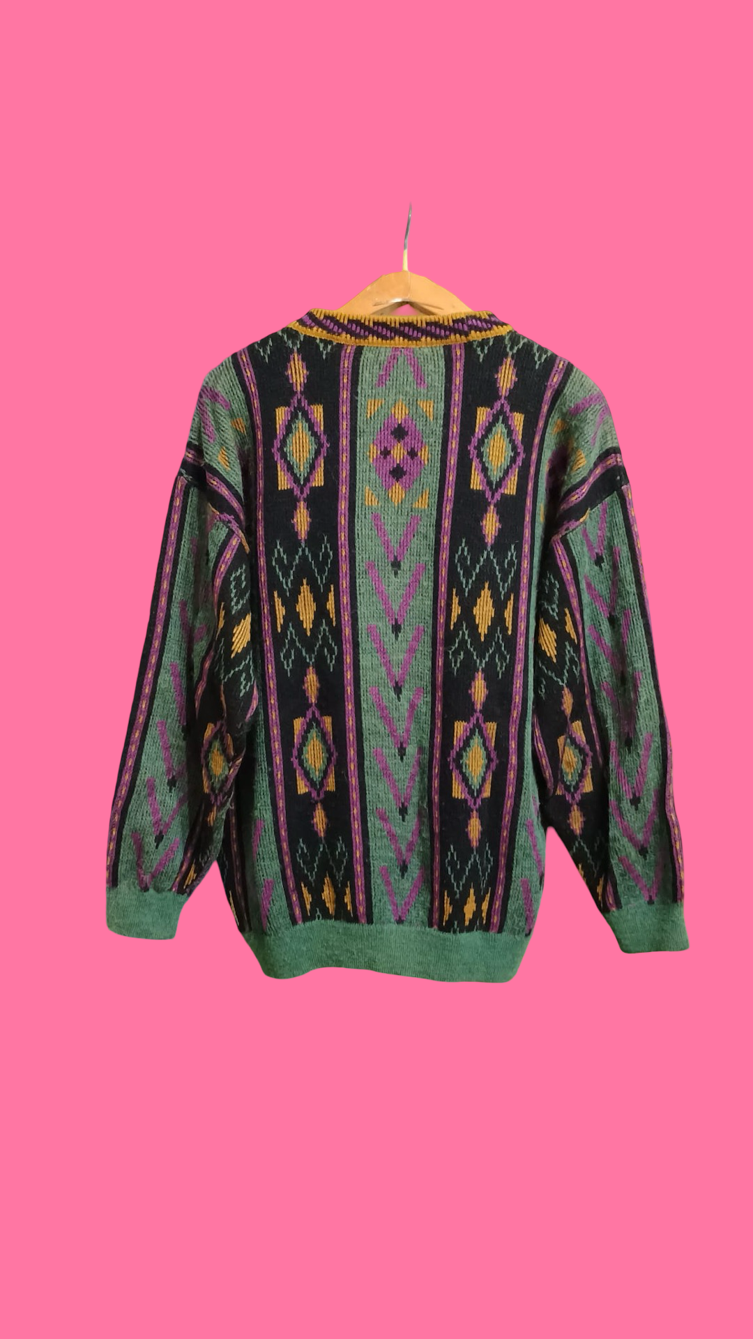 Vintage Multicolor Fantasy 90's Sweater Unisex Size M