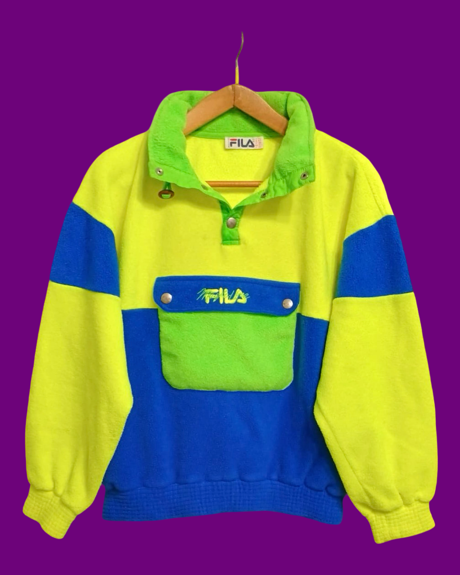 Vintage Multicolor Fantasy 90's Fila Fleece Unisex Size M
