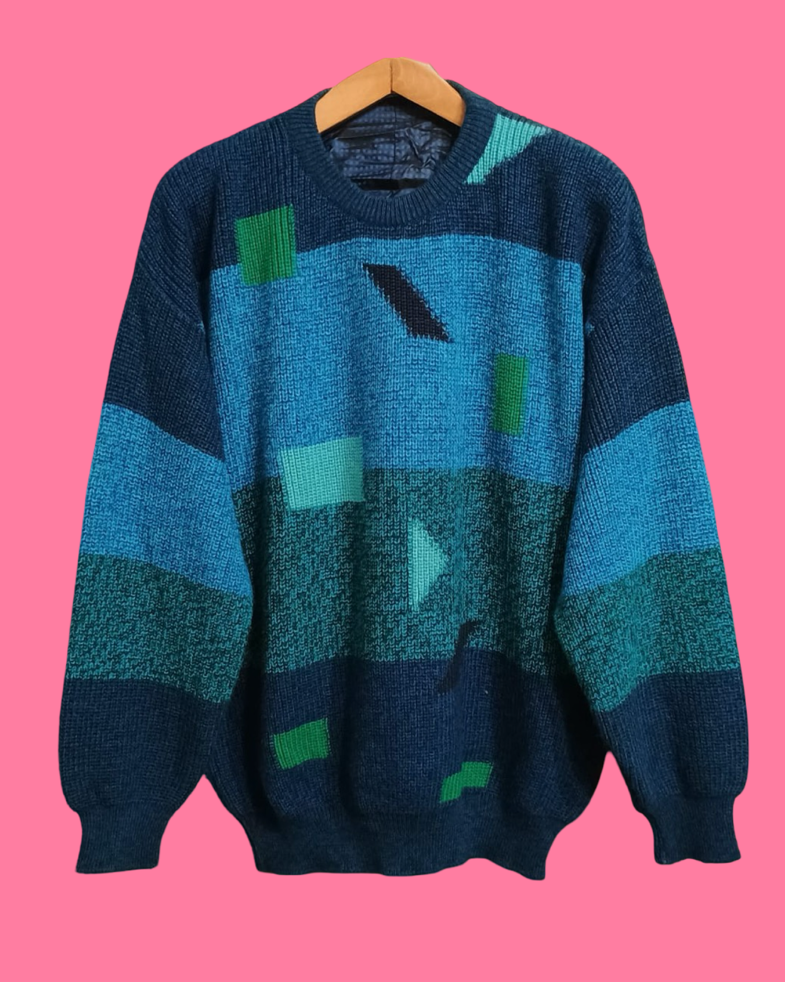 Vintage Multicolor Fantasy 90's Sweater Unisex Size L