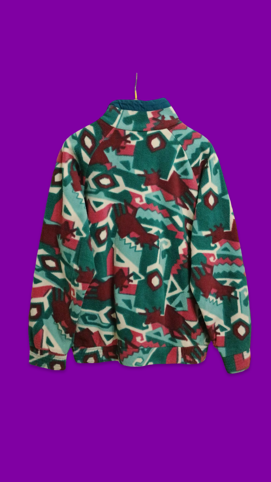 Vintage Multicolor Fantasy 90's Fleece Unisex Size L