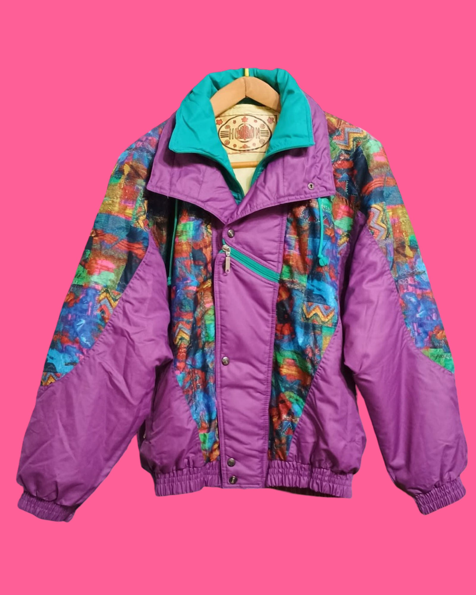 Vintage Multicolor Fantasy 90's Snow Jacket Unisex Size M