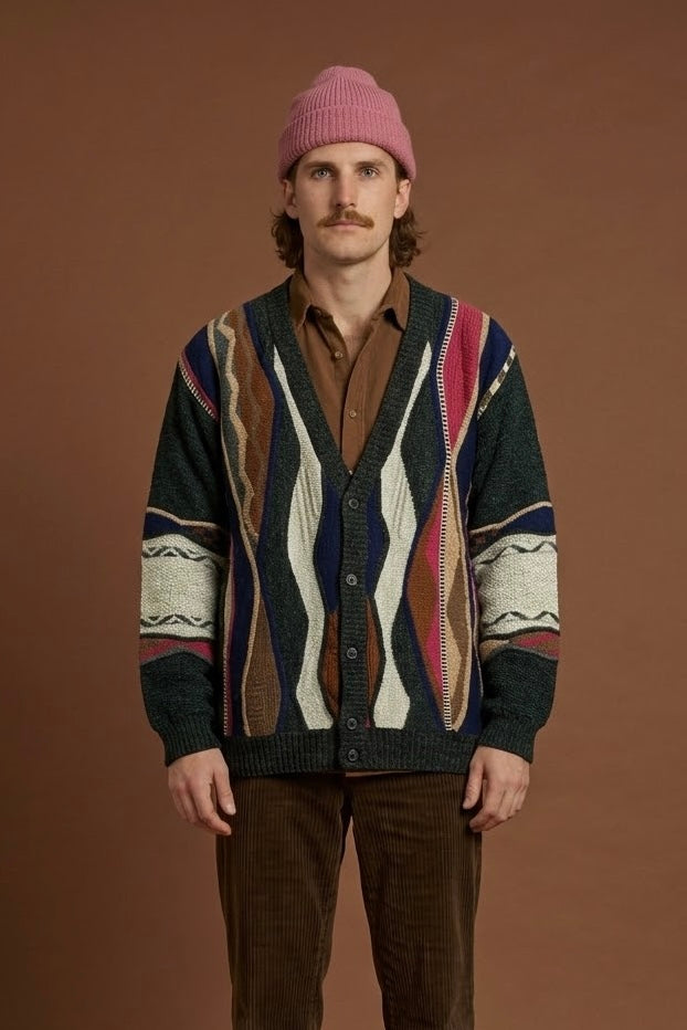 Vintage Multicolor Fantasy 90's Sweater Unisex Size XL