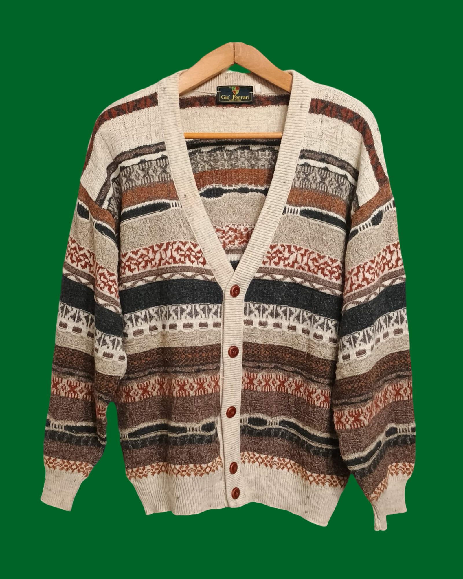 Vintage Multicolor Fantasy 90's Sweater Unisex Size XL