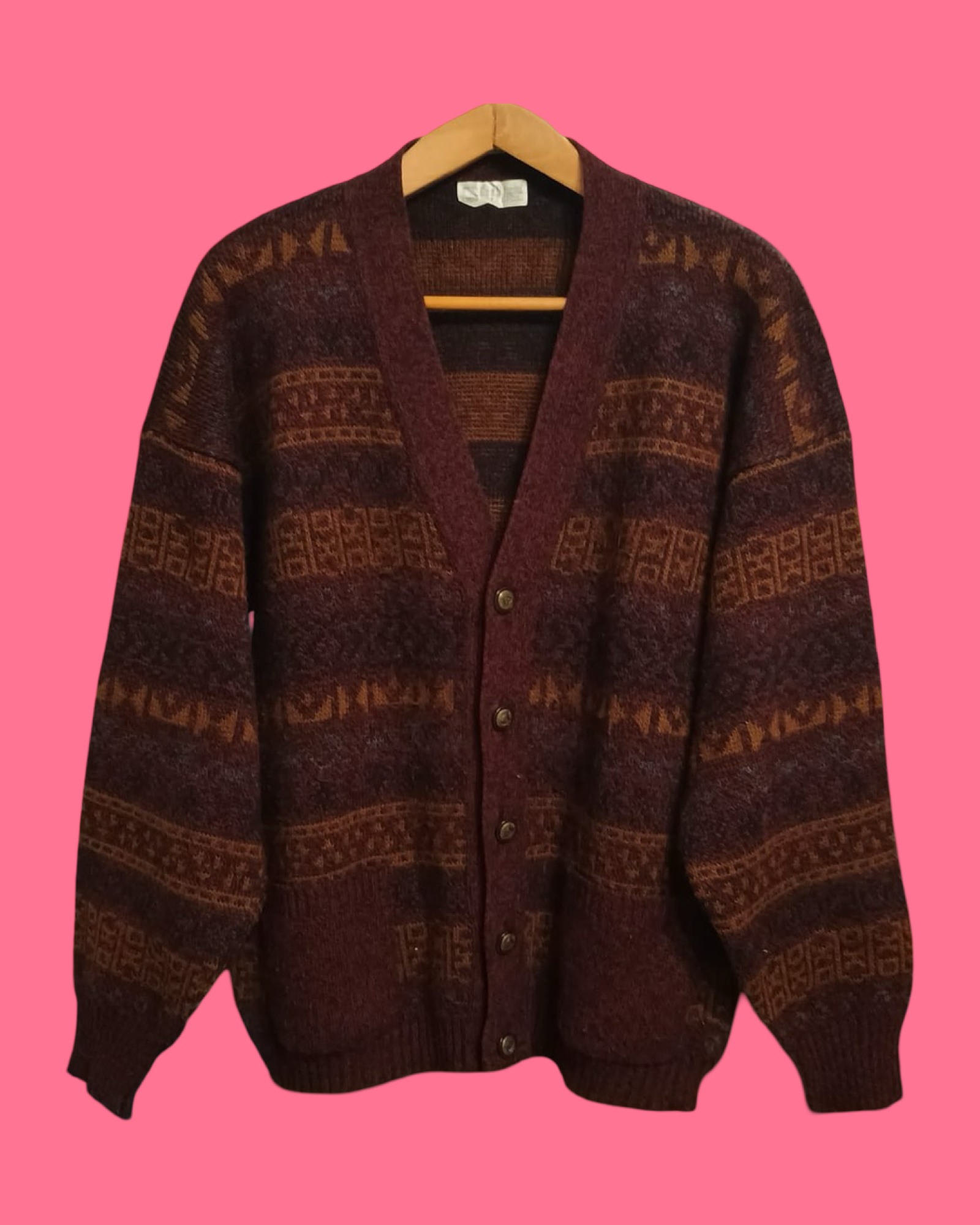 Vintage Multicolor Fantasy 90's Sweater Unisex Size L