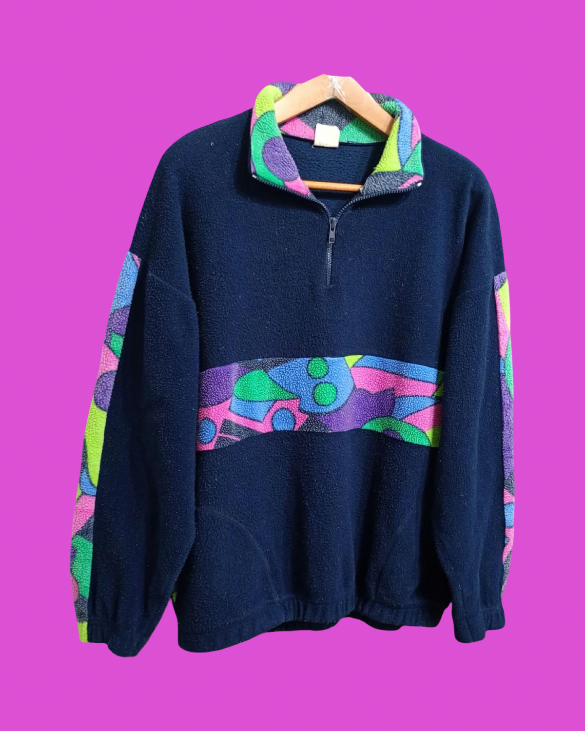 Vintage Multicolor Fantasy 90's Fleece Unisex Size L