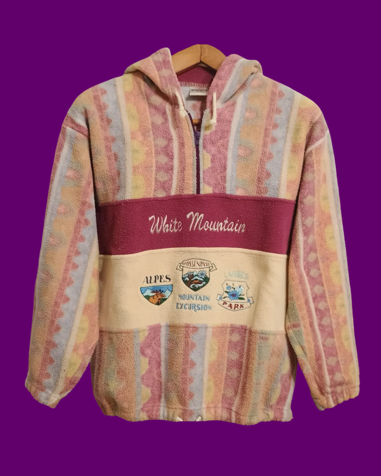 Vintage Multicolor Fantasy 90's Fleece Unisex Size M