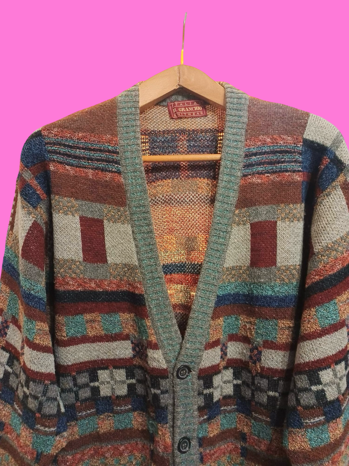 Vintage Multicolor Fantasy 90's Sweater Unisex Size XL