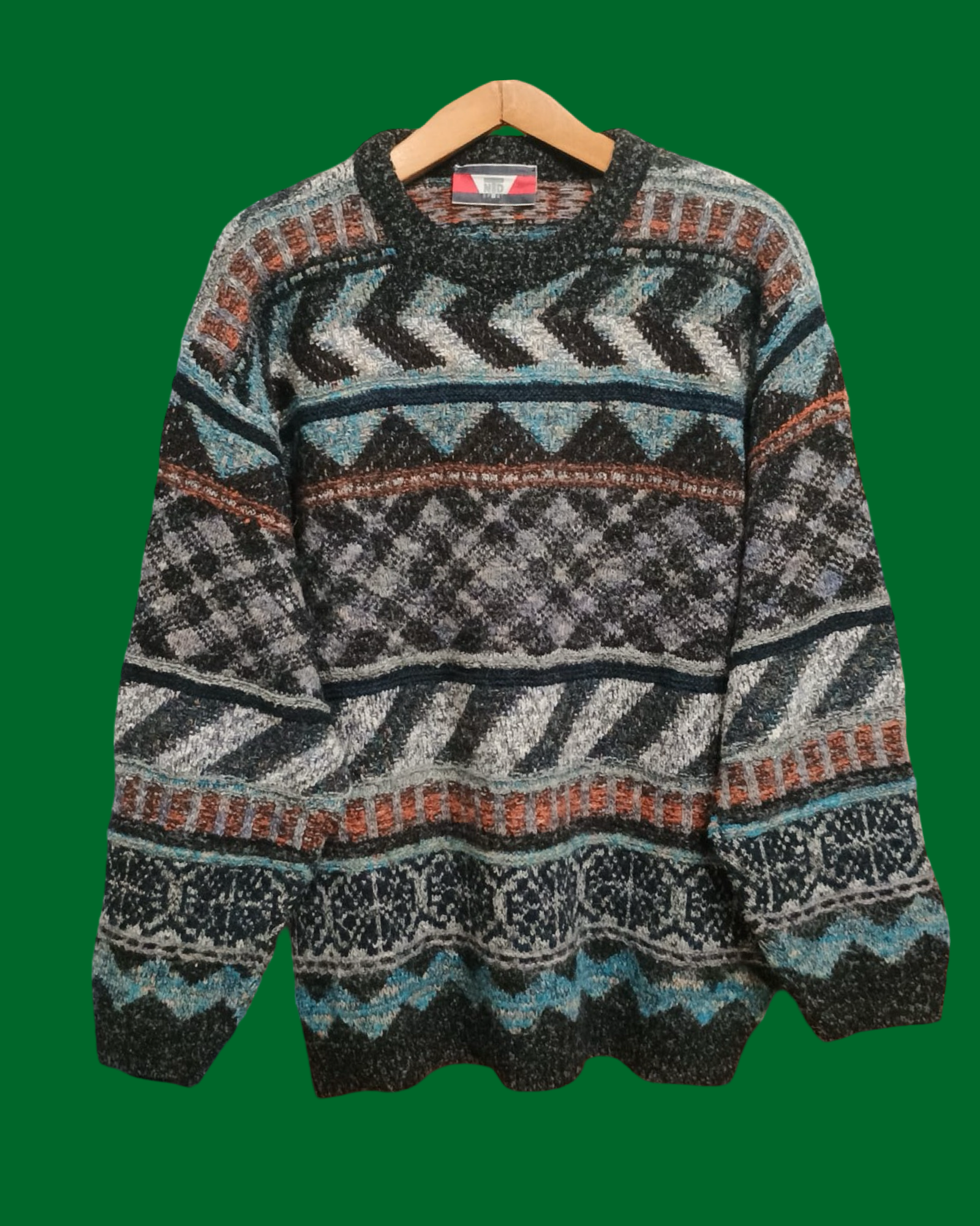 Vintage Multicolor Fantasy 90's Sweater Unisex Size XL