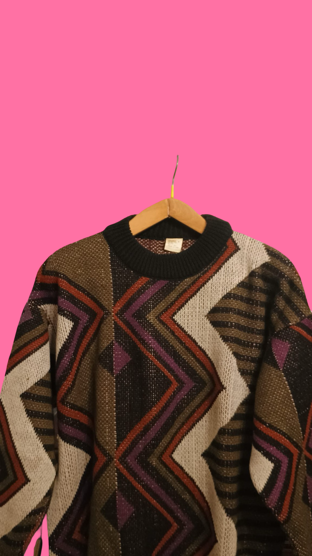 Vintage Multicolor Fantasy 90's Sweater Unisex Size L