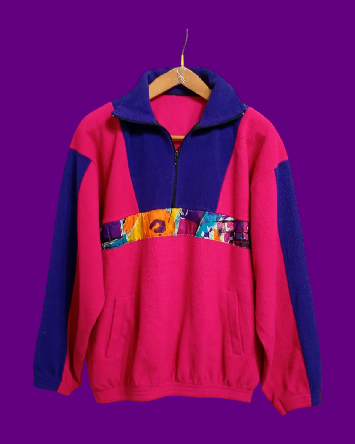 Vintage Multicolor Fantasy 90's Fleece Unisex Size L