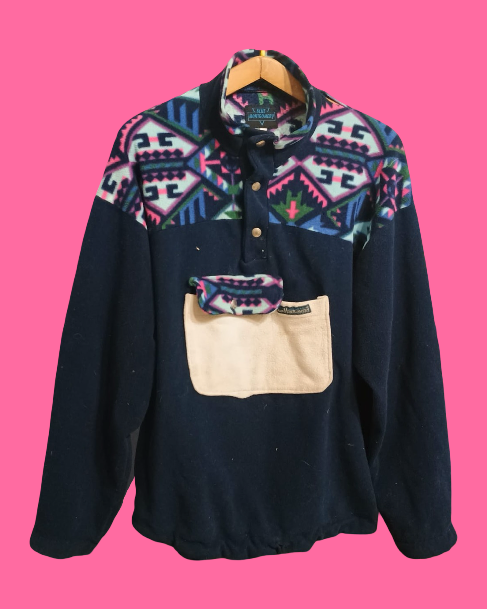 Vintage Multicolor Fantasy 90's Fleece Unisex Size L