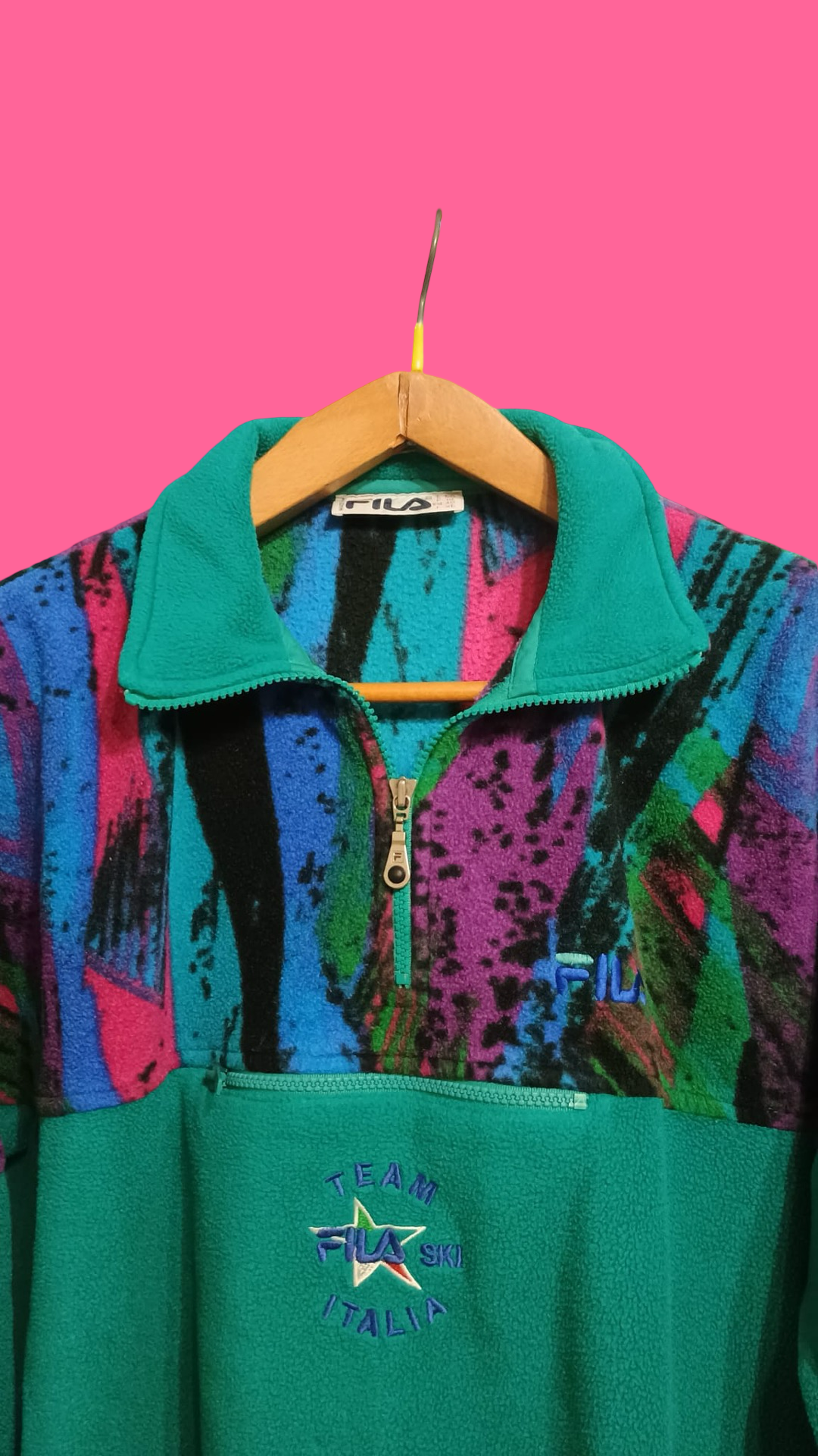Vintage Multicolor Fantasy 90's Fila Fleece Unisex Size L