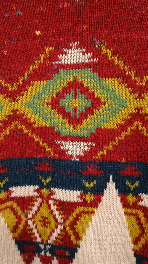 Maglione Vintage Multicolor A Fantasia Anni 90 Unisex Size L