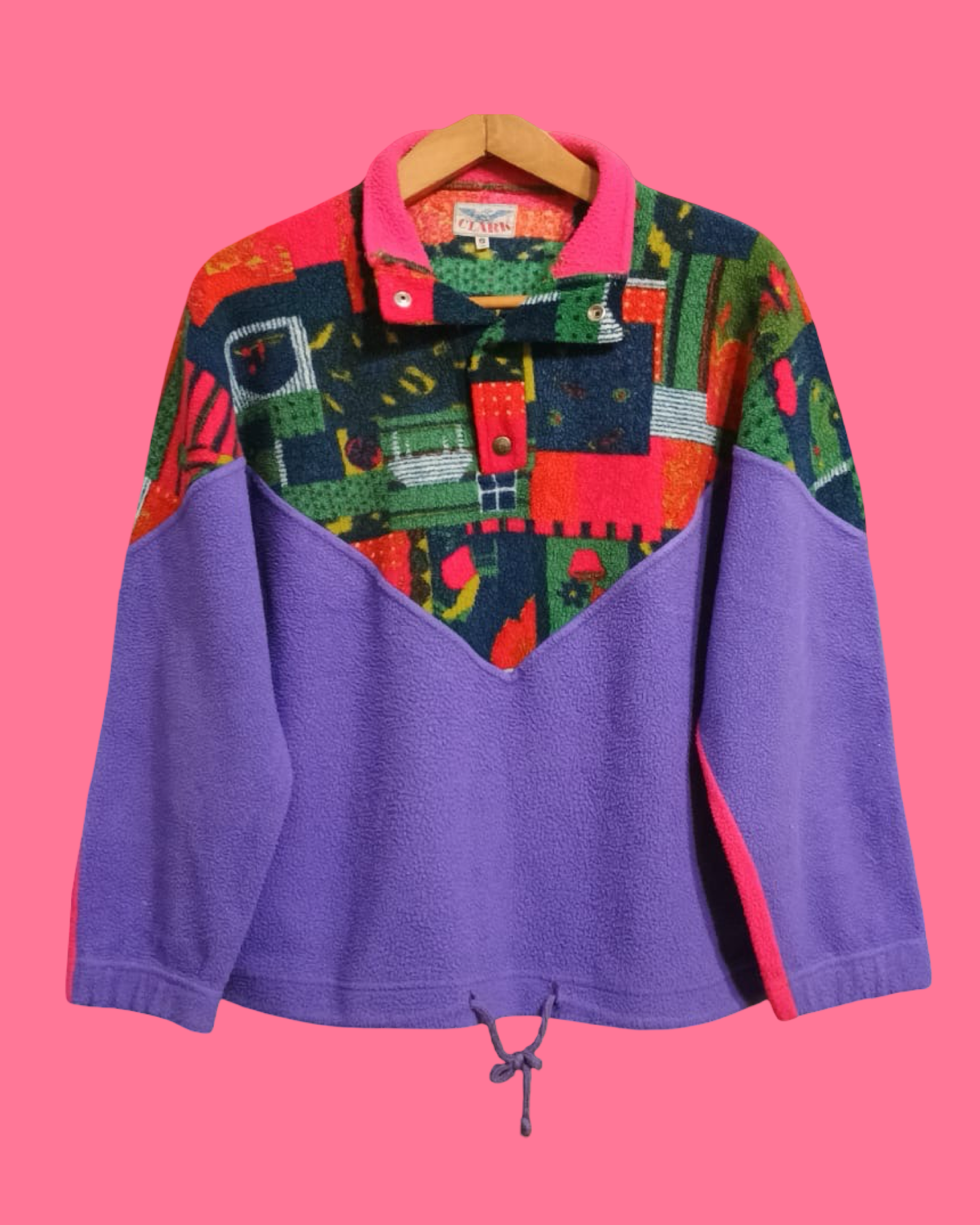 Vintage Multicolor Fantasy 90's Sweatshirt Unisex Size S