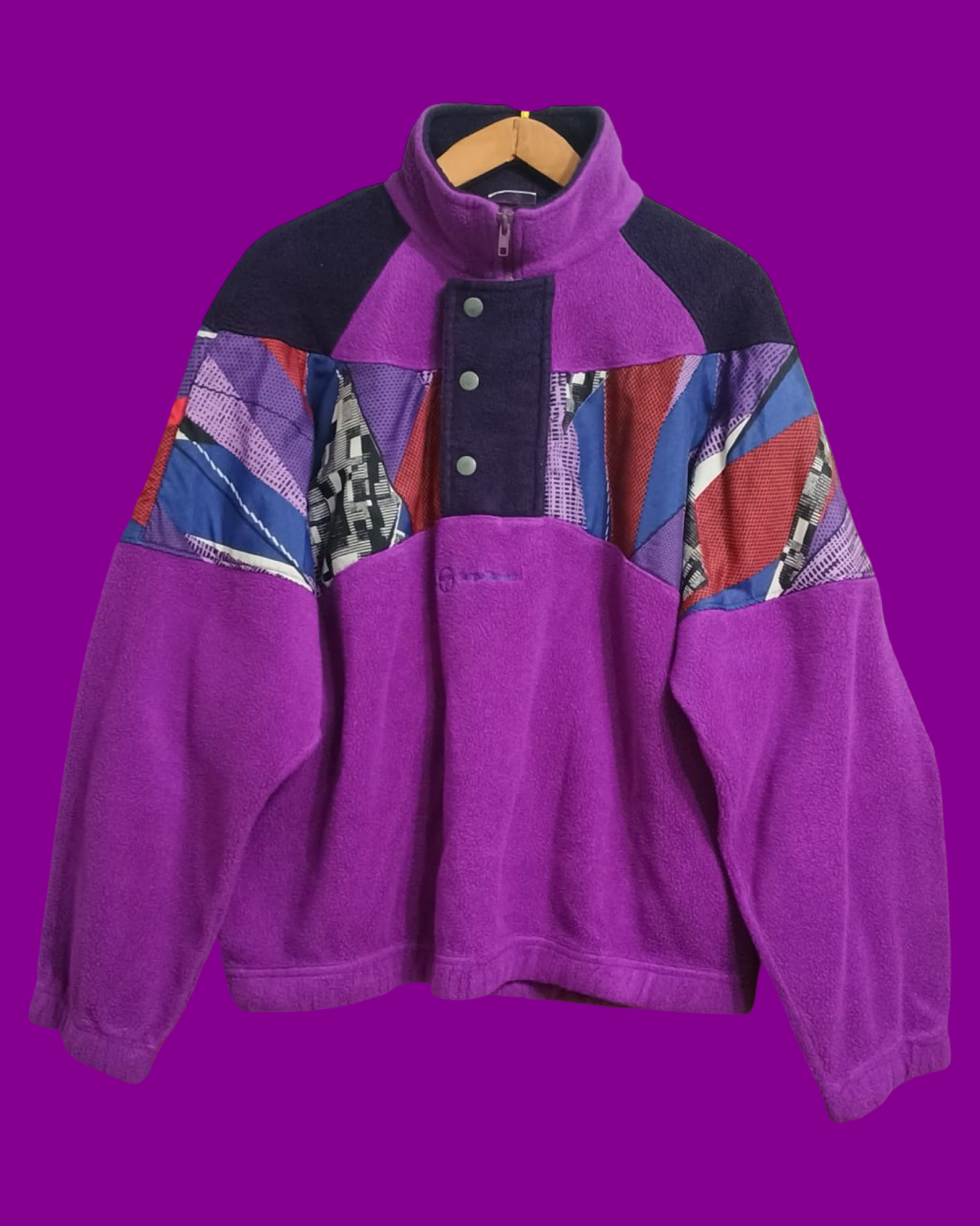 Vintage Multicolor Fantasy 90's Sergio Tacchini Fleece Unisex Size L