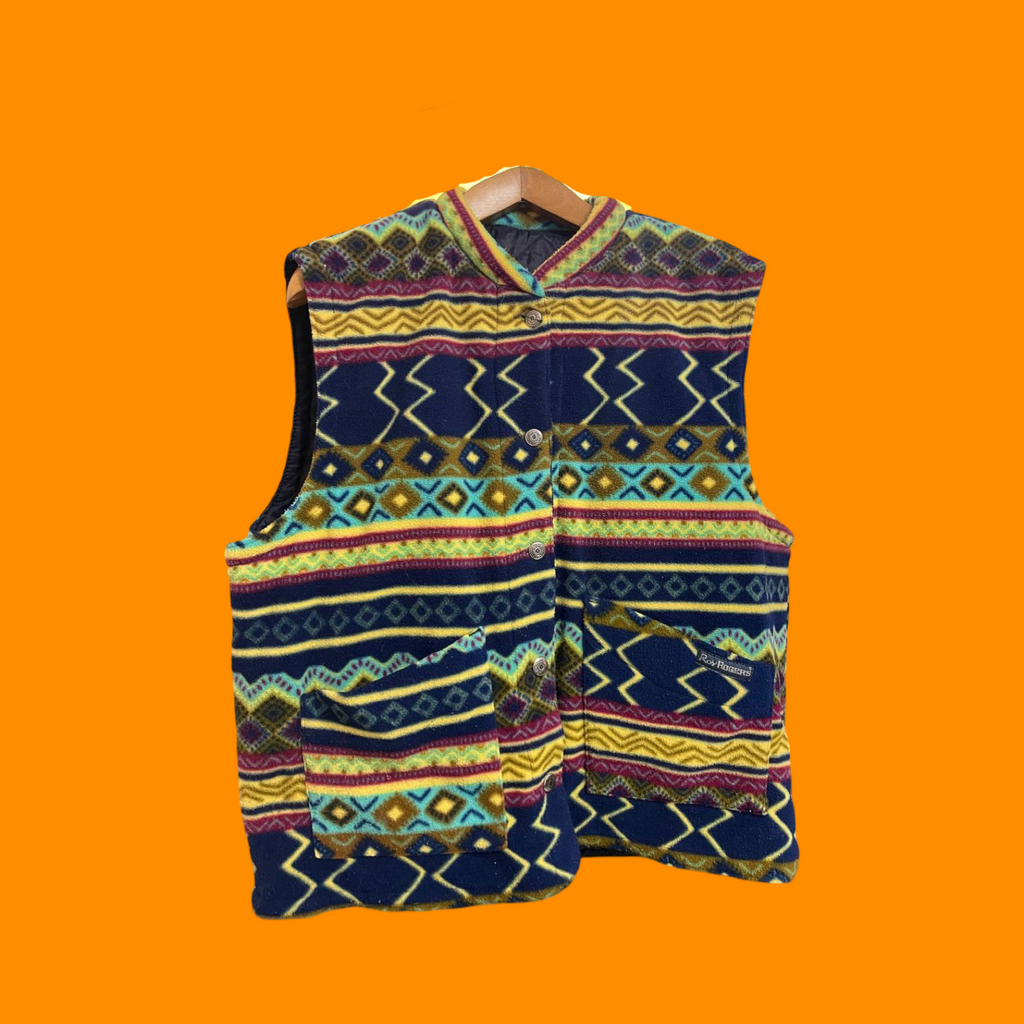 Vintage Multicolor Fantasy Rare 90's Gilet Unisex