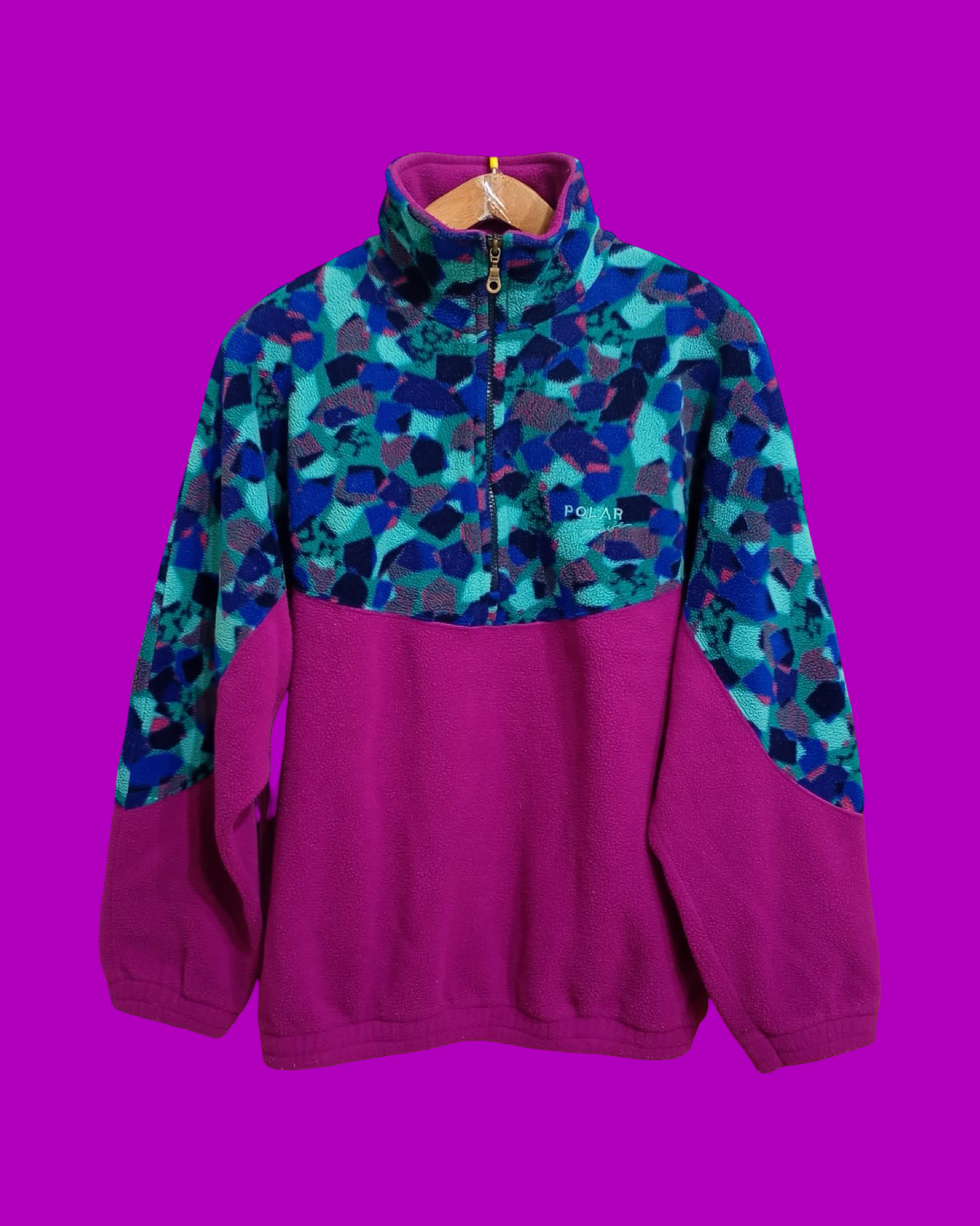 Vintage Multicolor Fantasy 90's Rare Fleece Unisex Size L