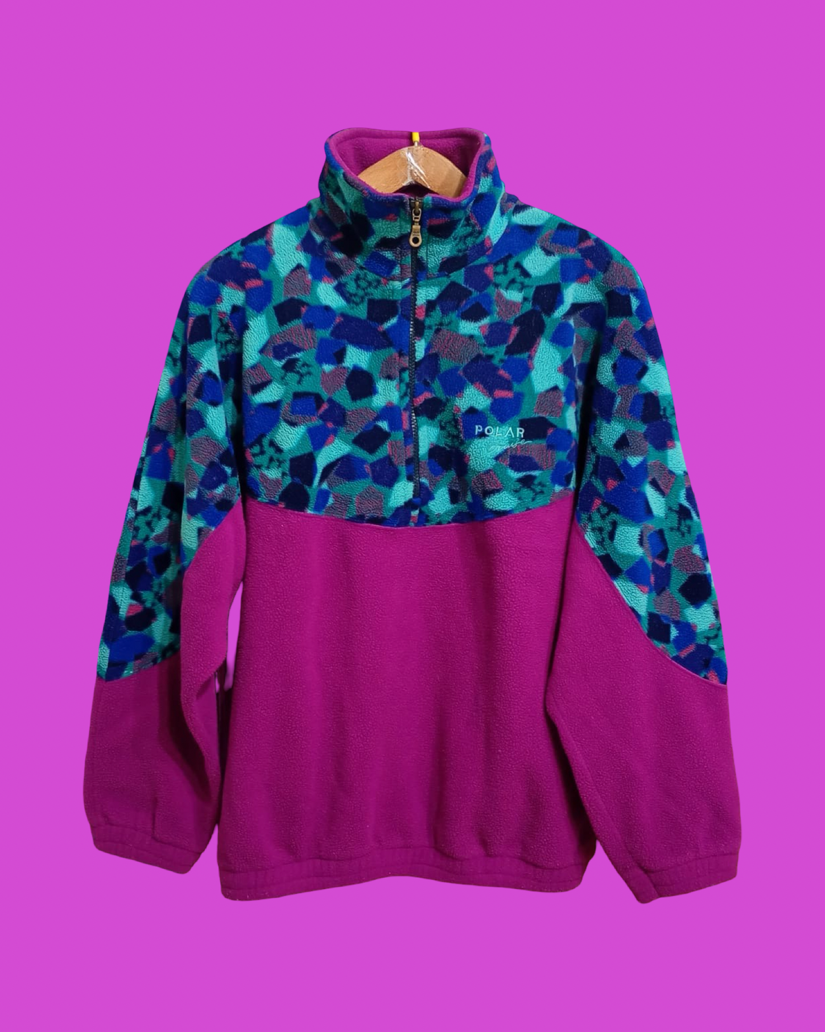 Vintage Multicolor Fantasy 90's Rare Fleece Unisex Size L
