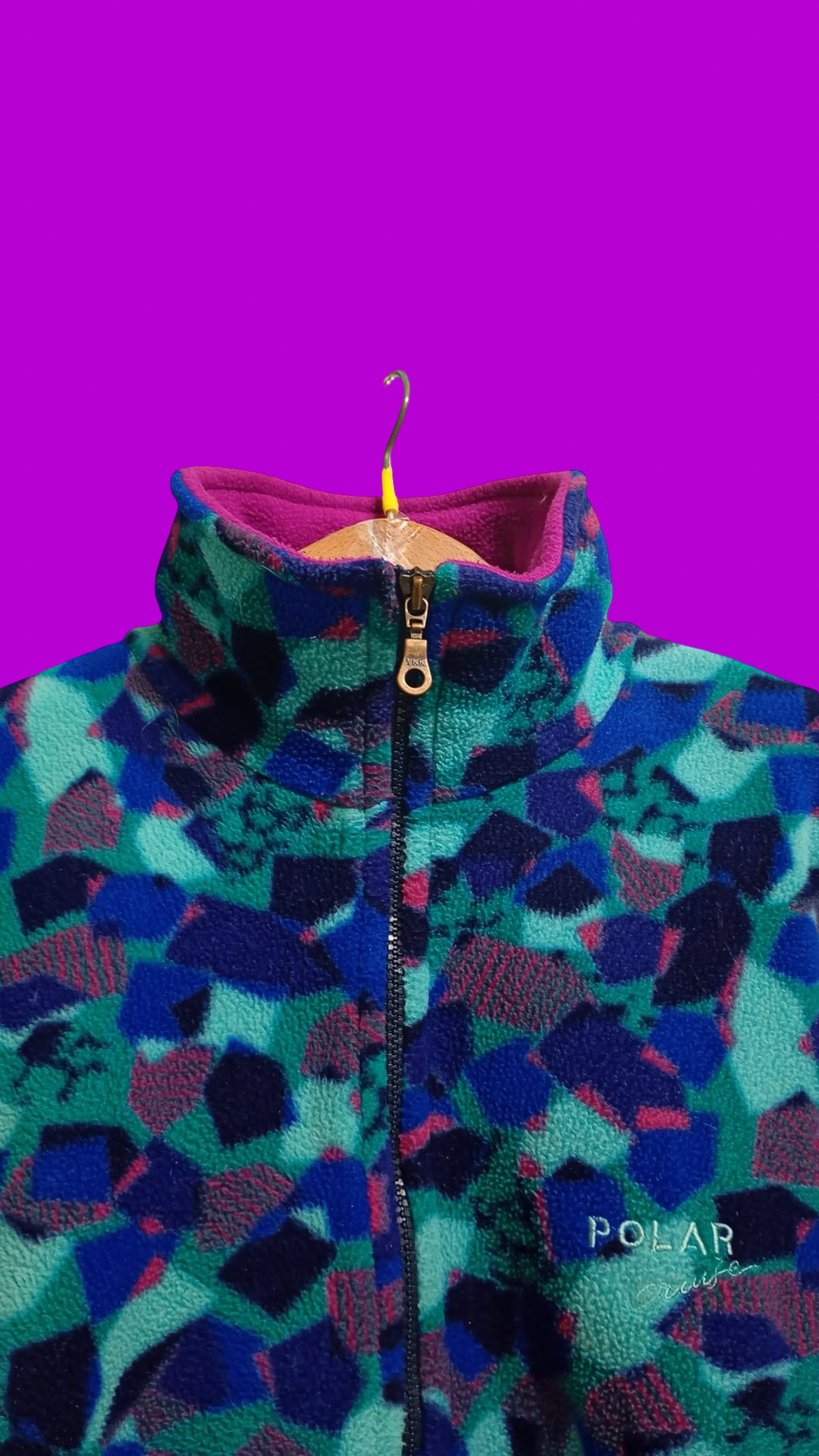Vintage Multicolor Fantasy 90's Rare Fleece Unisex Size L