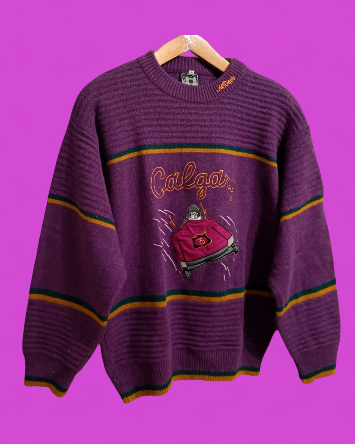 Vintage Multicolor Fantasy 90's Sweater Unisex Size M
