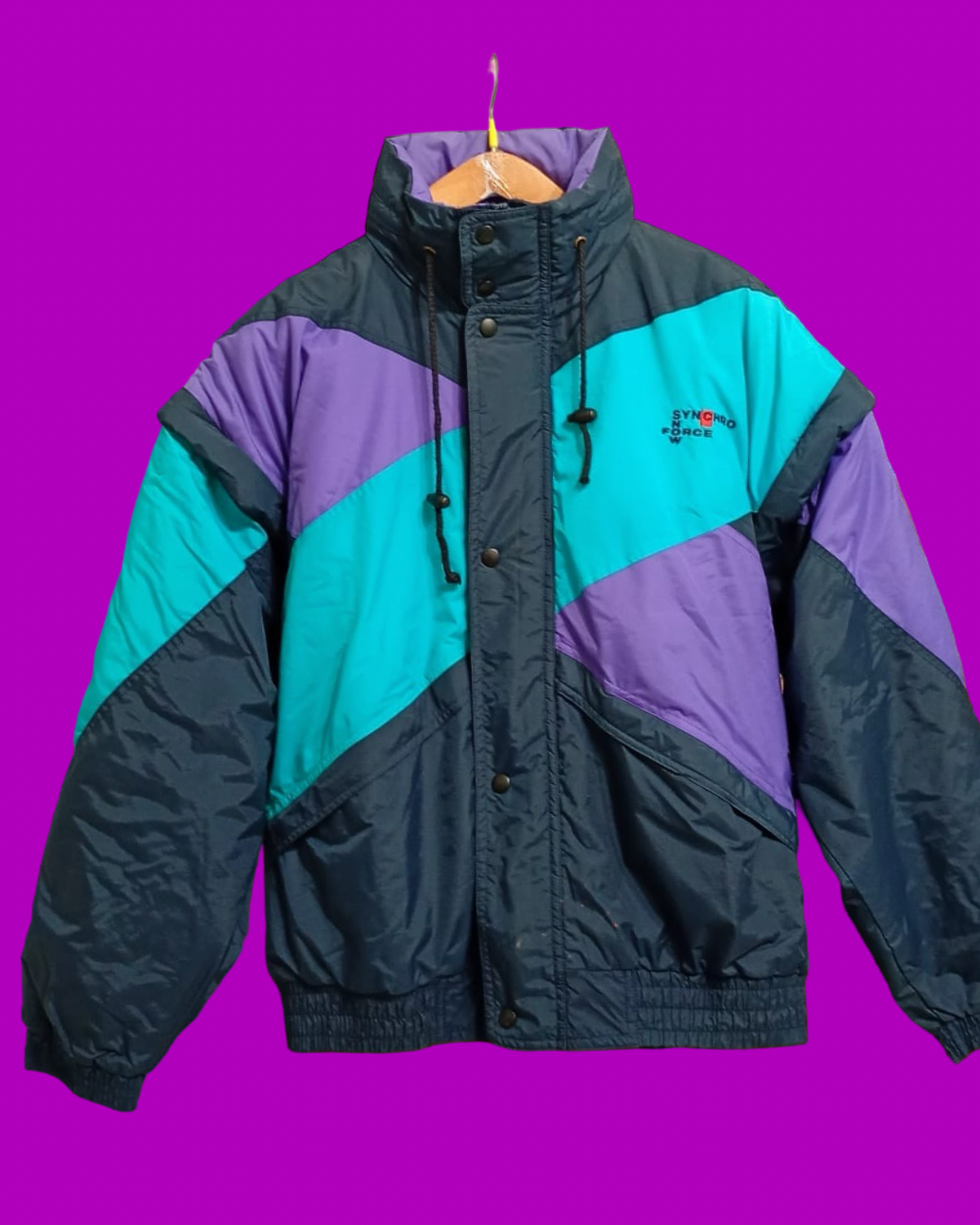 Vintage Multicolor Fantasy 90's Snow Jacket Unisex Size M