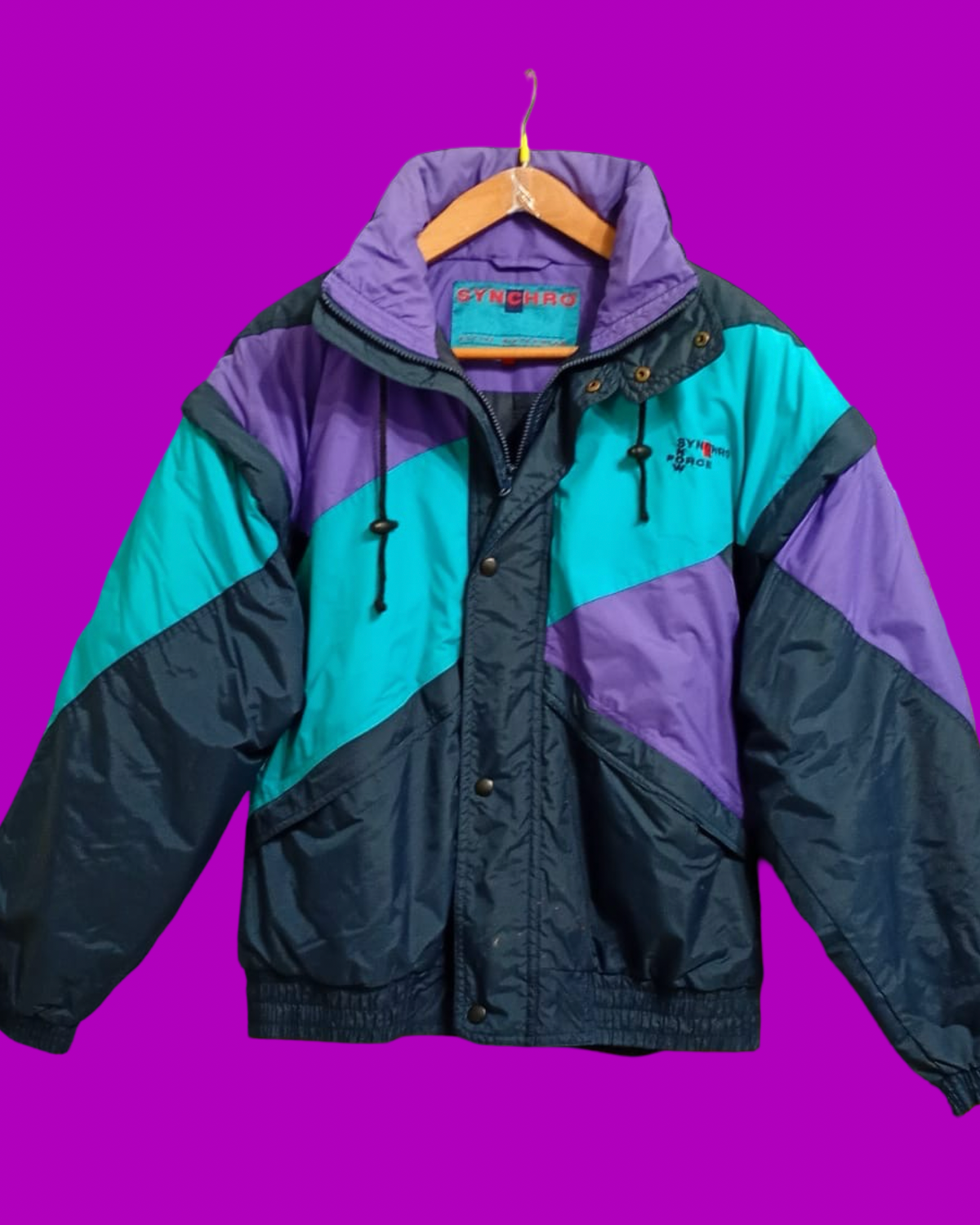 Vintage Multicolor Fantasy 90's Snow Jacket Unisex Size M