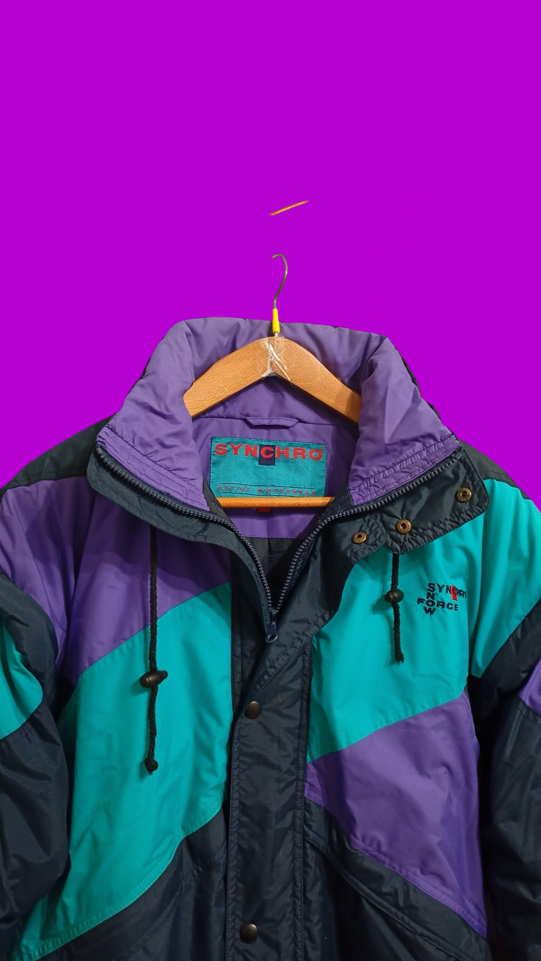 Vintage Multicolor Fantasy 90's Snow Jacket Unisex Size M