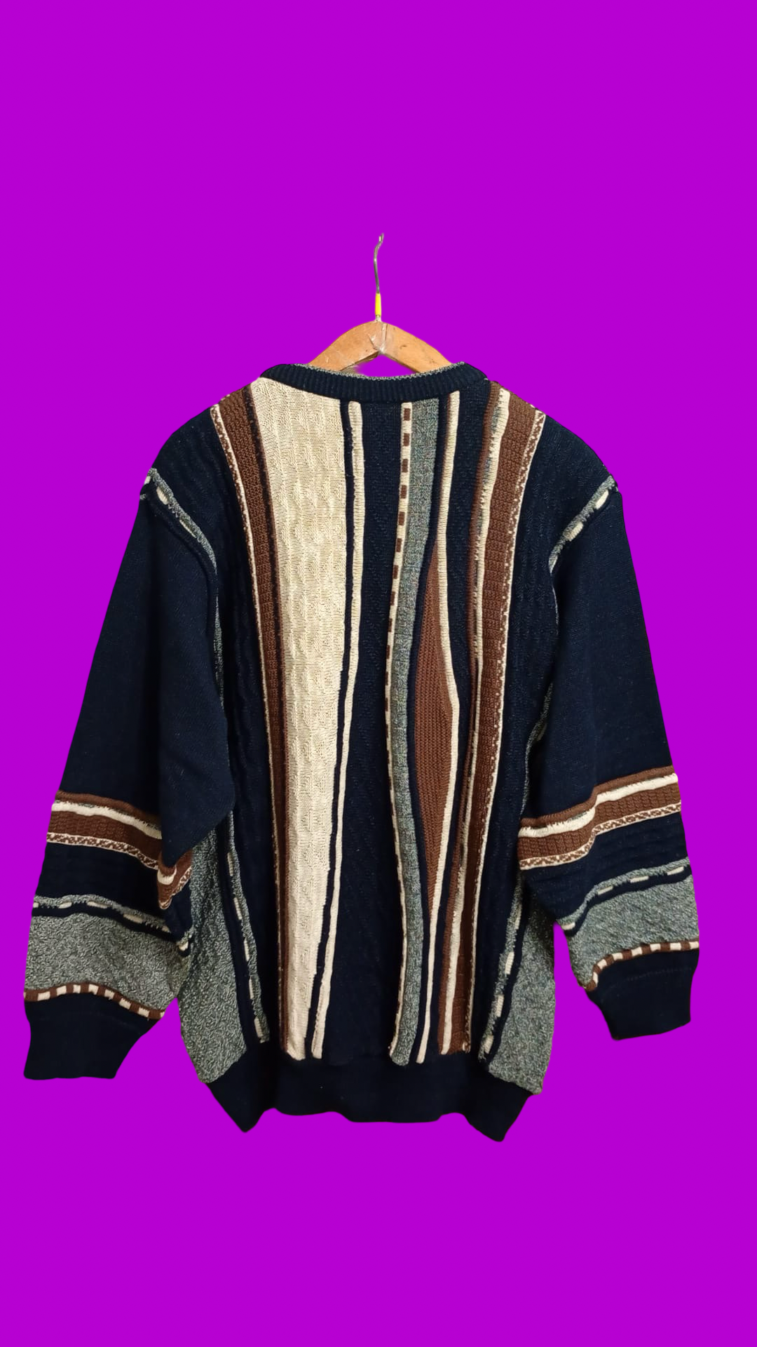 Vintage Multicolor Fantasy 90's Sweater Unisex Size L