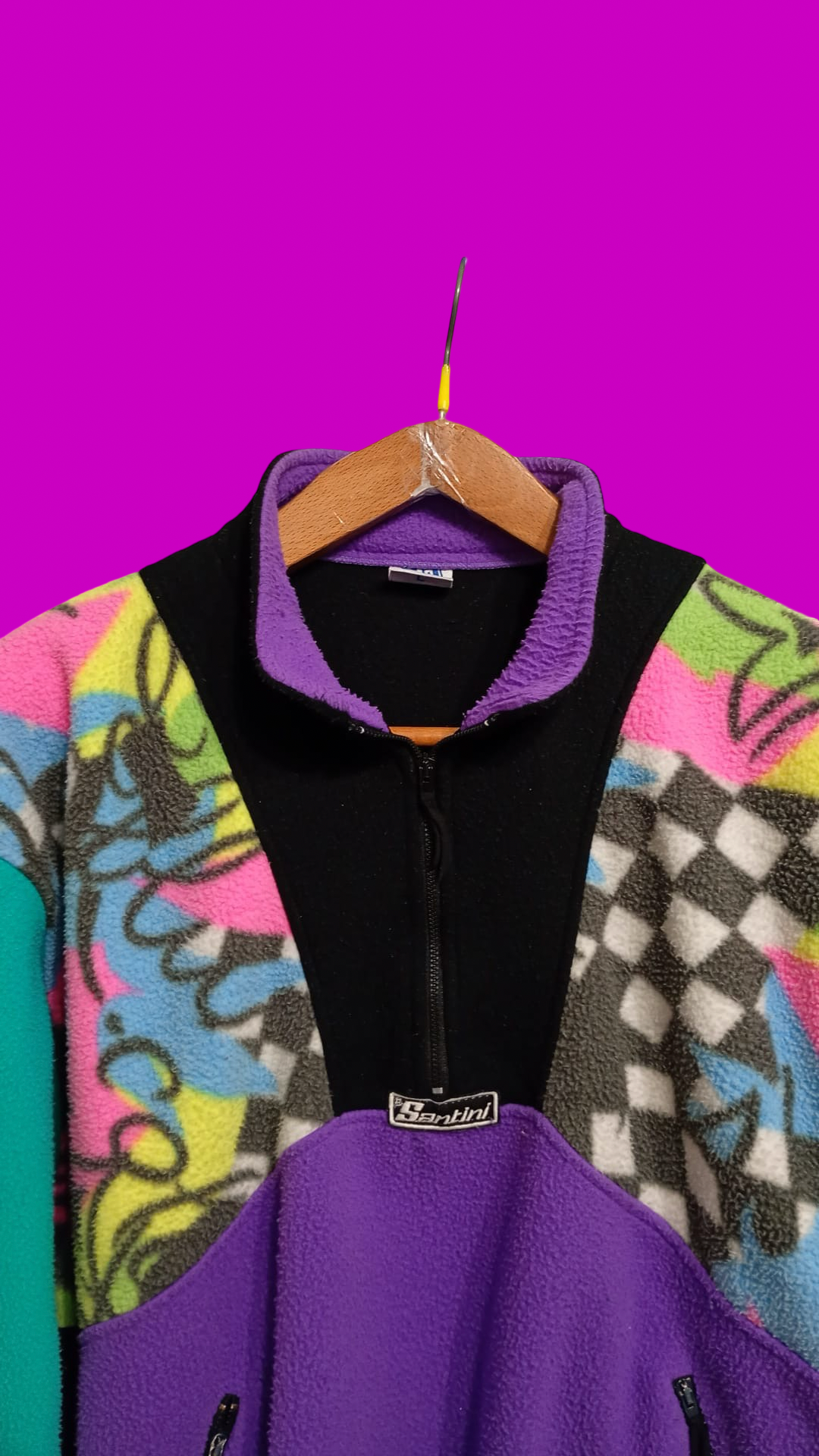Vintage Multicolor Fantasy 90's Rare Fleece Unisex Size M