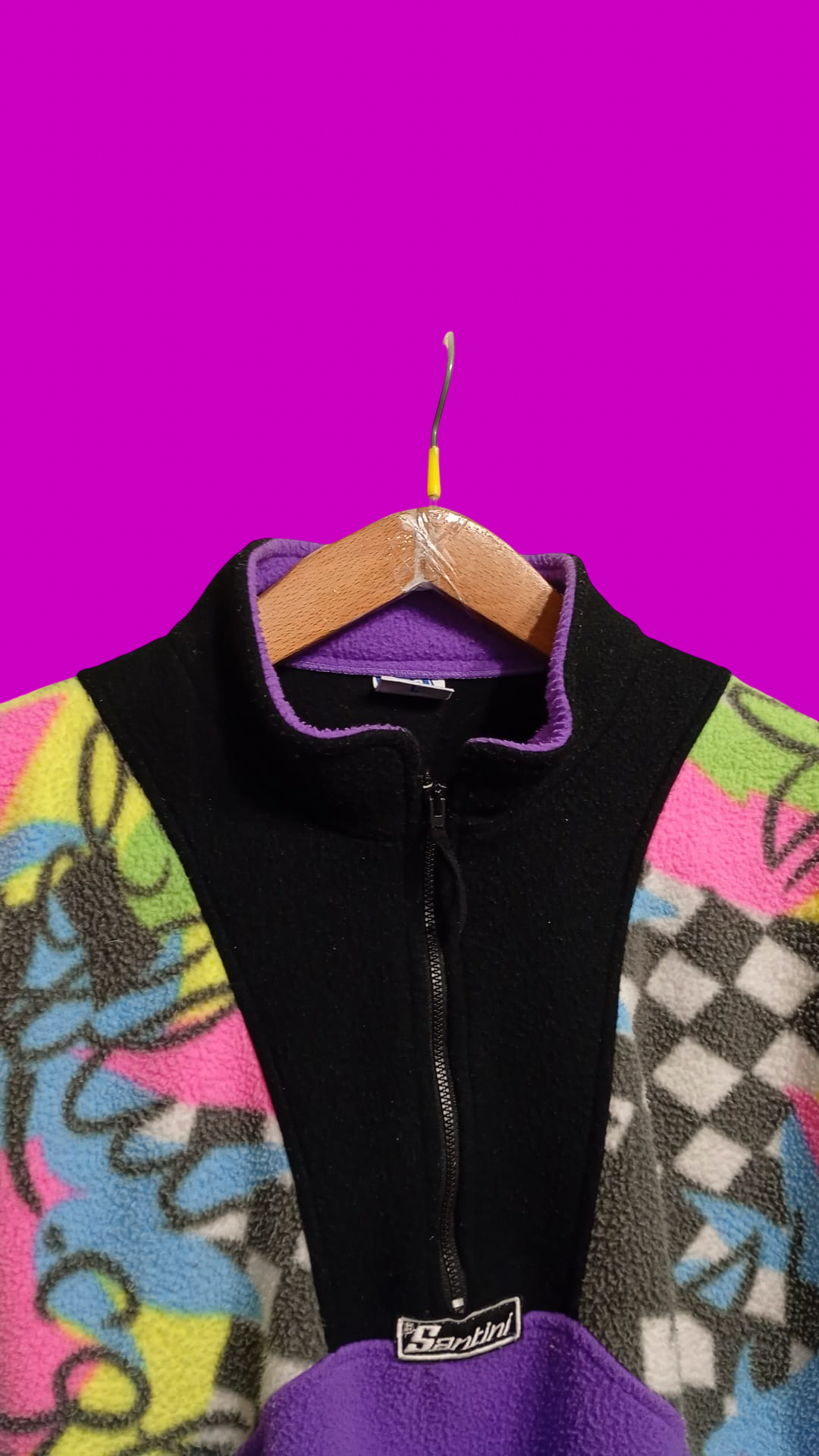 Vintage Multicolor Fantasy 90's Rare Fleece Unisex Size M