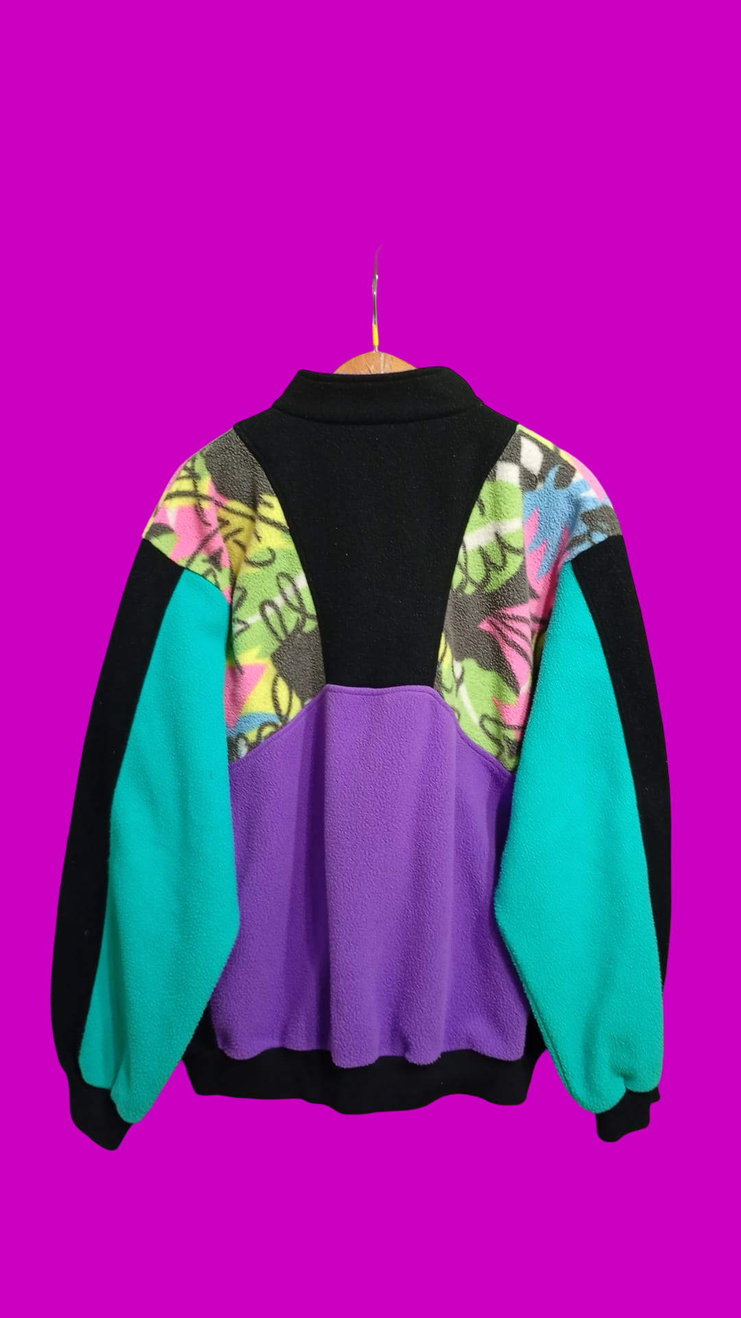 Vintage Multicolor Fantasy 90's Rare Fleece Unisex Size M