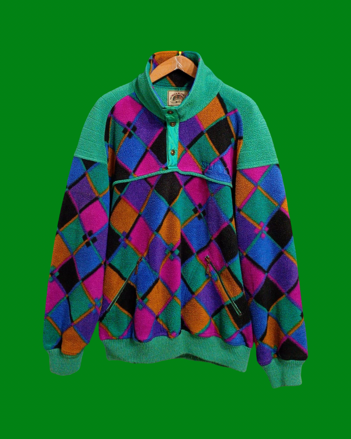 Vintage Multicolor Fantasy 90's Rare Fleece Unisex Size XL
