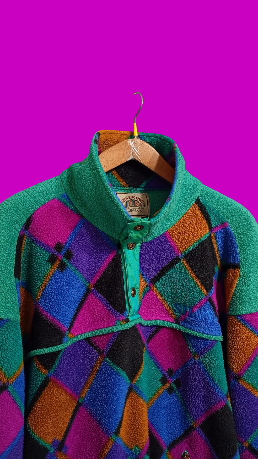 Vintage Multicolor Fantasy 90's Rare Fleece Unisex Size XL