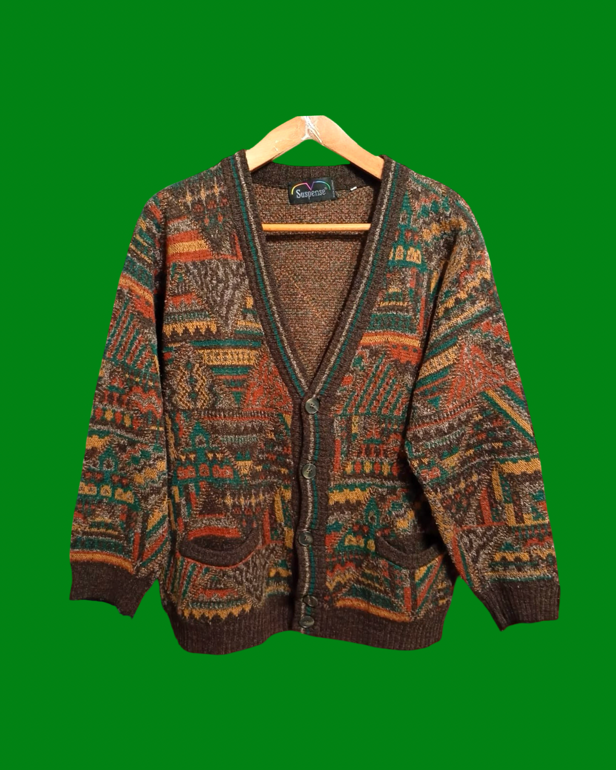 Vintage Multicolor Fantasy 90's Sweater Unisex Size L