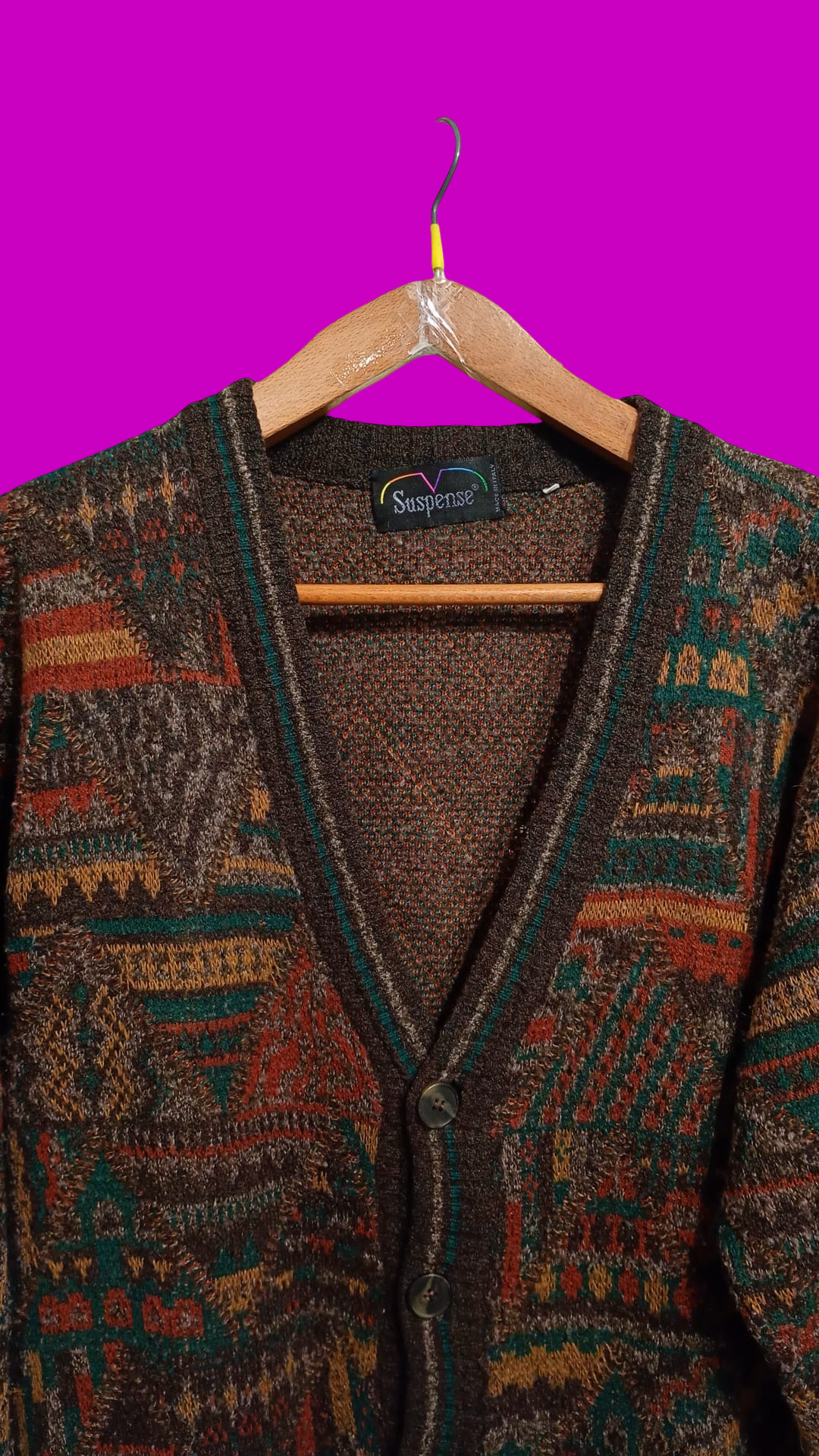Vintage Multicolor Fantasy 90's Sweater Unisex Size L