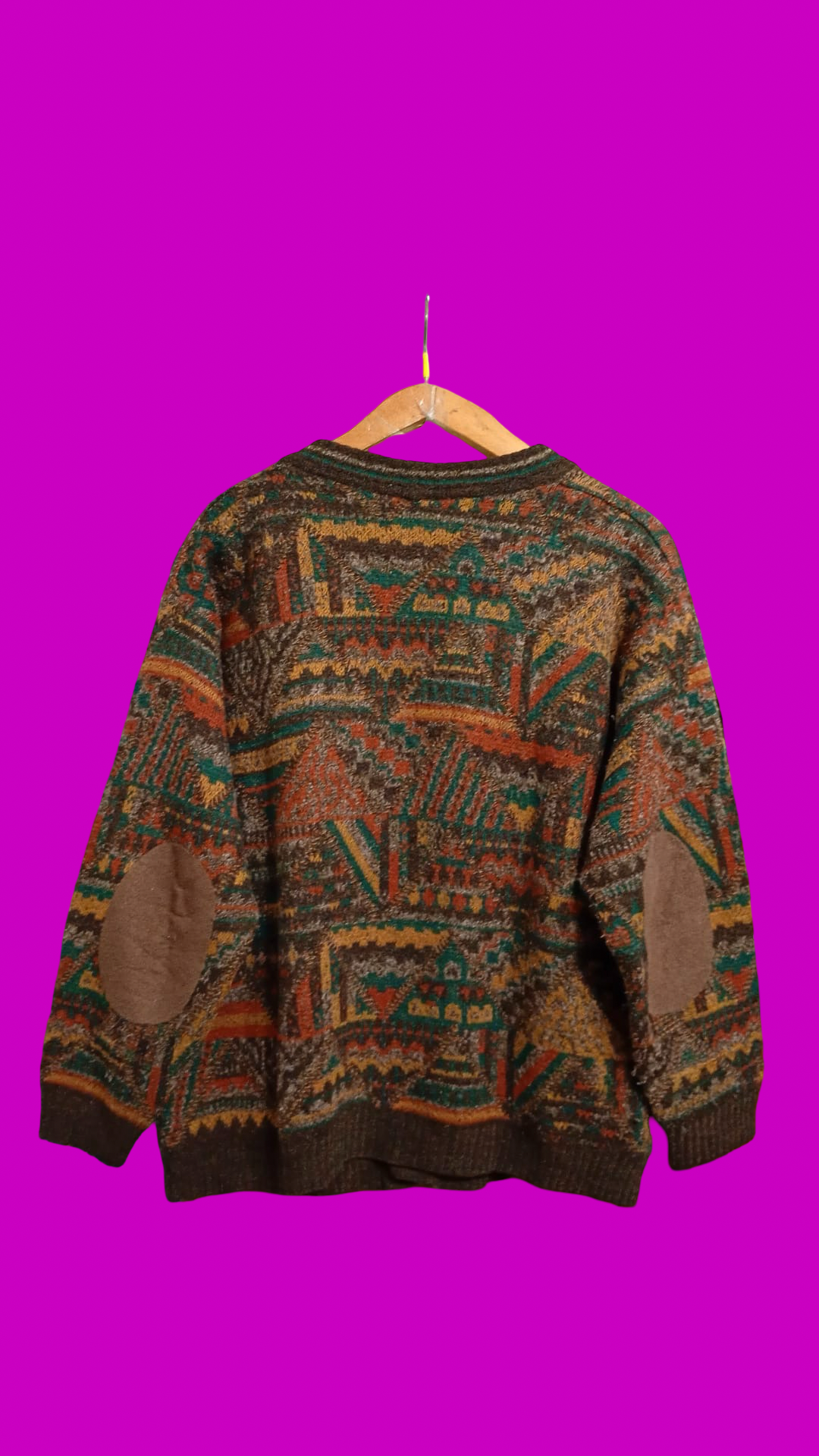 Vintage Multicolor Fantasy 90's Sweater Unisex Size L