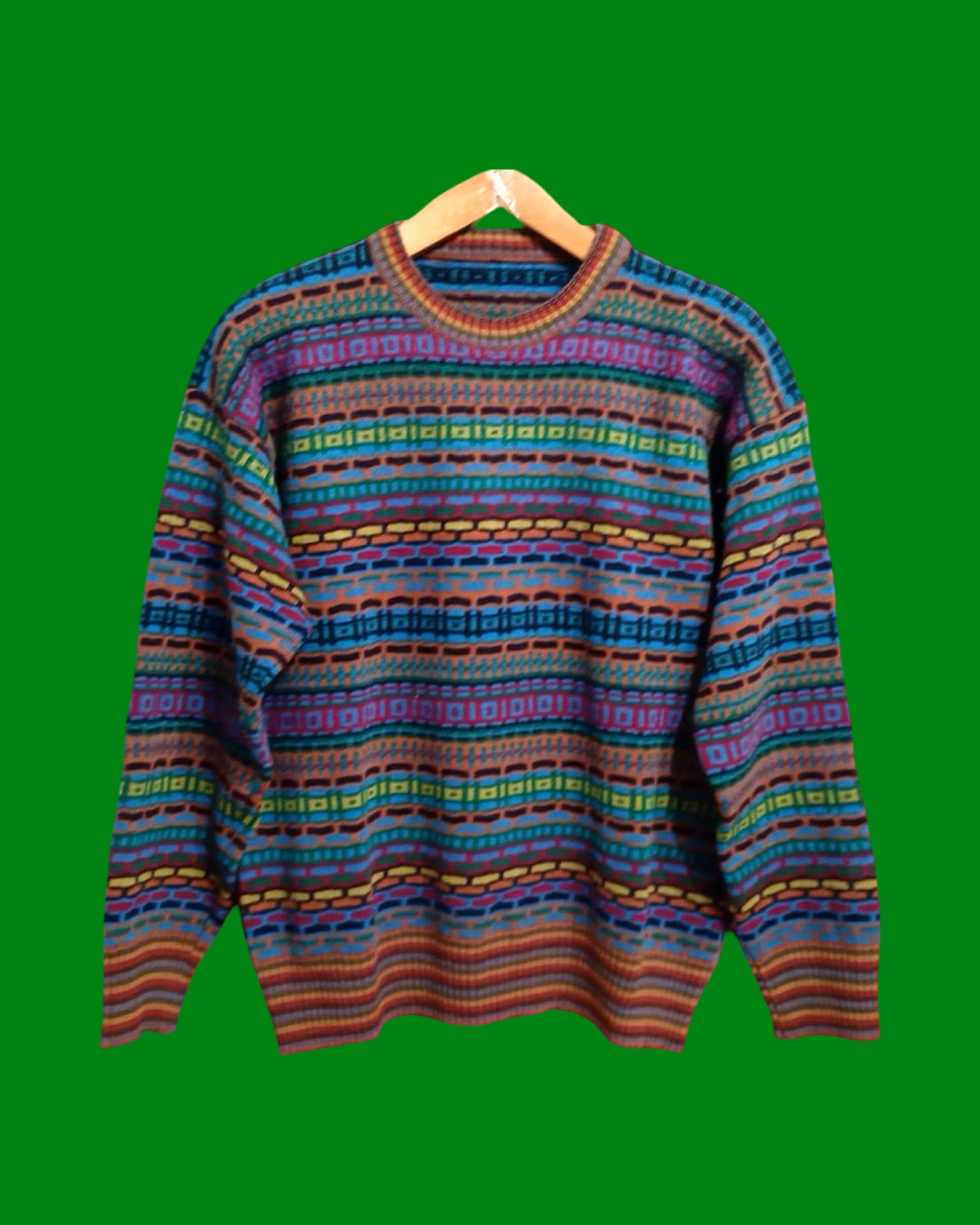 Vintage Multicolor Fantasy 90's Sweater Unisex Size L